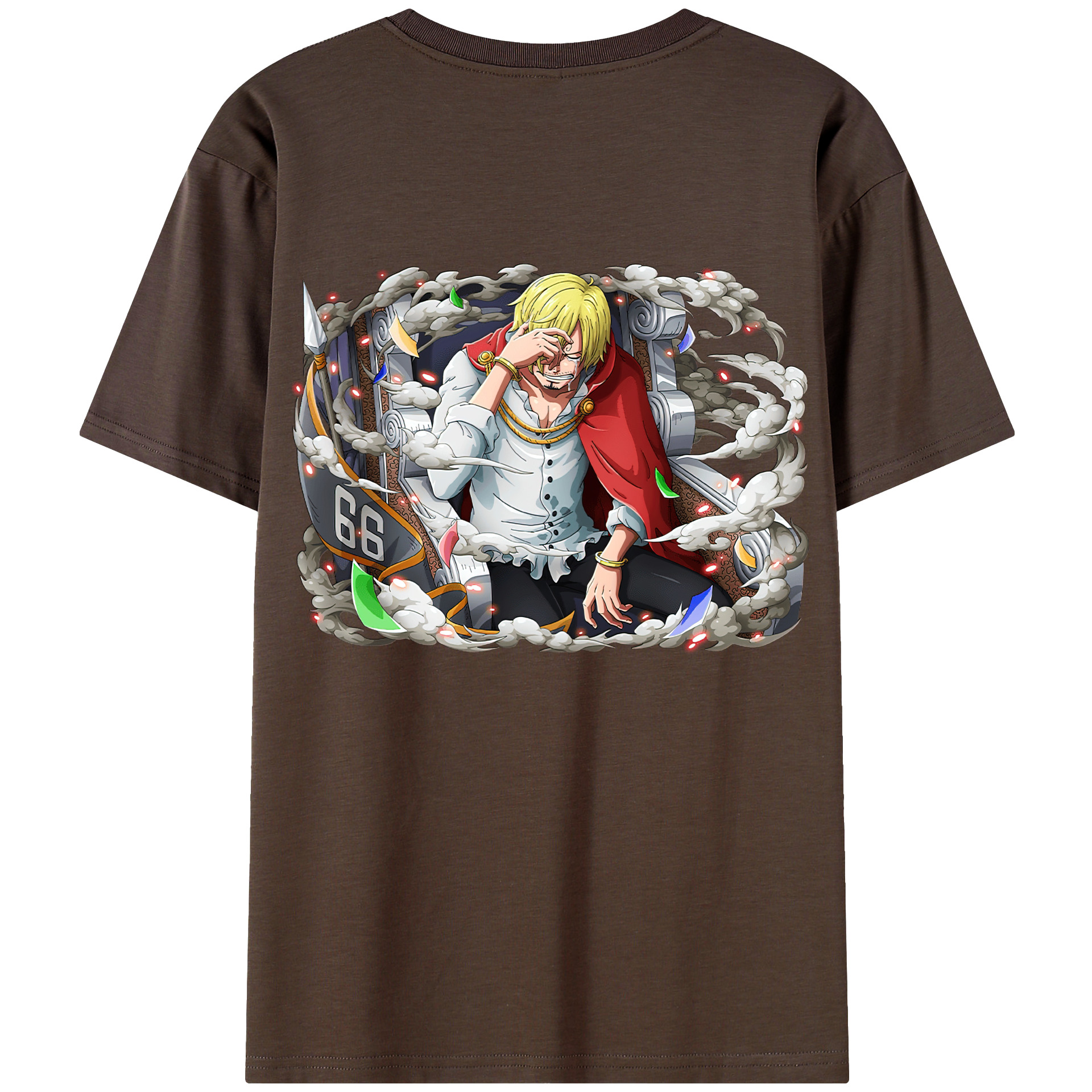 ワンピース サンジ ONE PIECE Sanji 綿100％半袖Tシャツ（背面プリント）