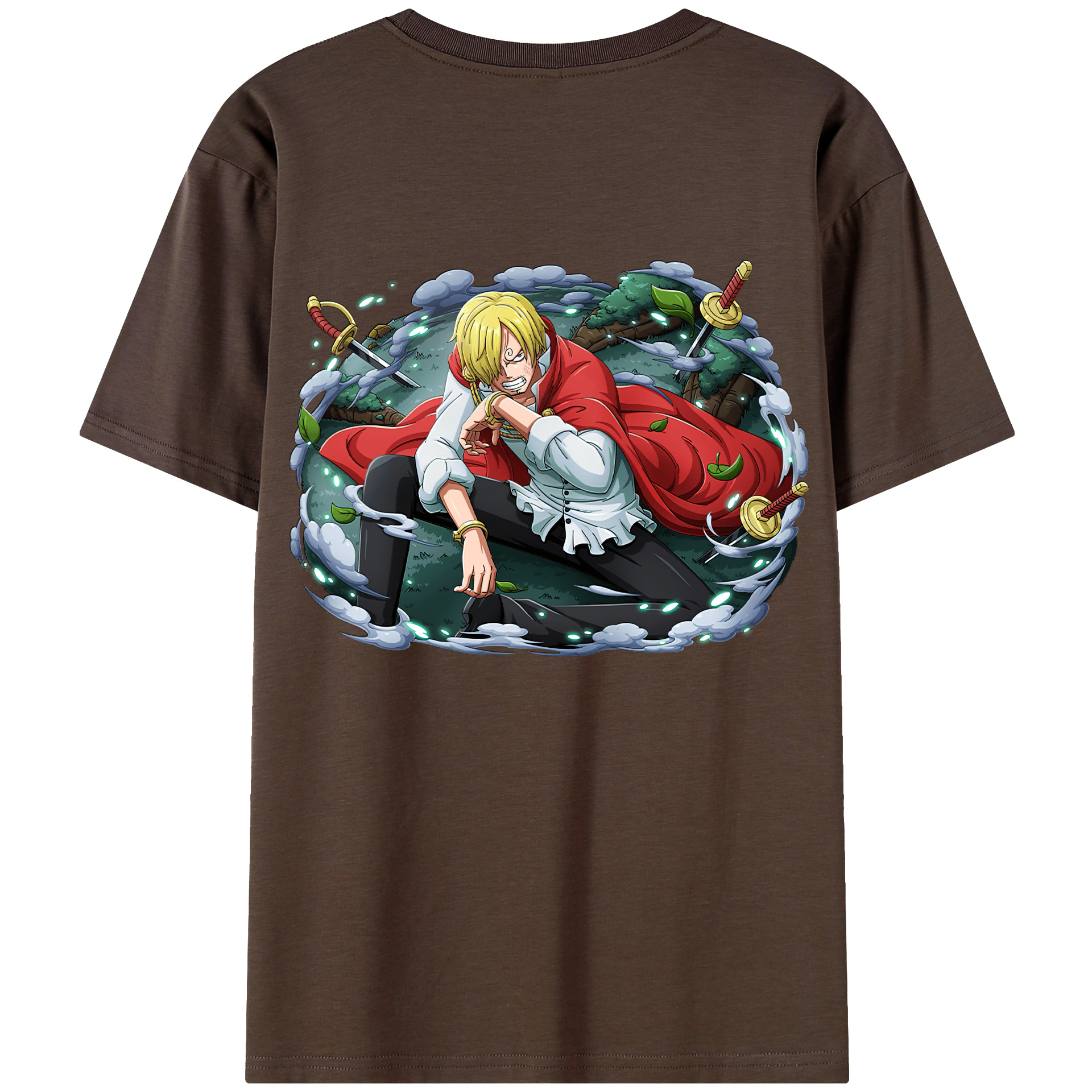 ワンピース サンジ ONE PIECE Sanji 綿100％半袖Tシャツ（背面プリント）