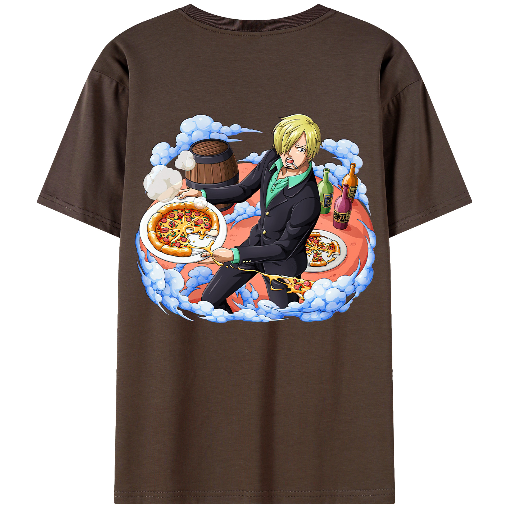 ワンピース サンジ ONE PIECE Sanji 綿100％半袖Tシャツ（背面プリント）