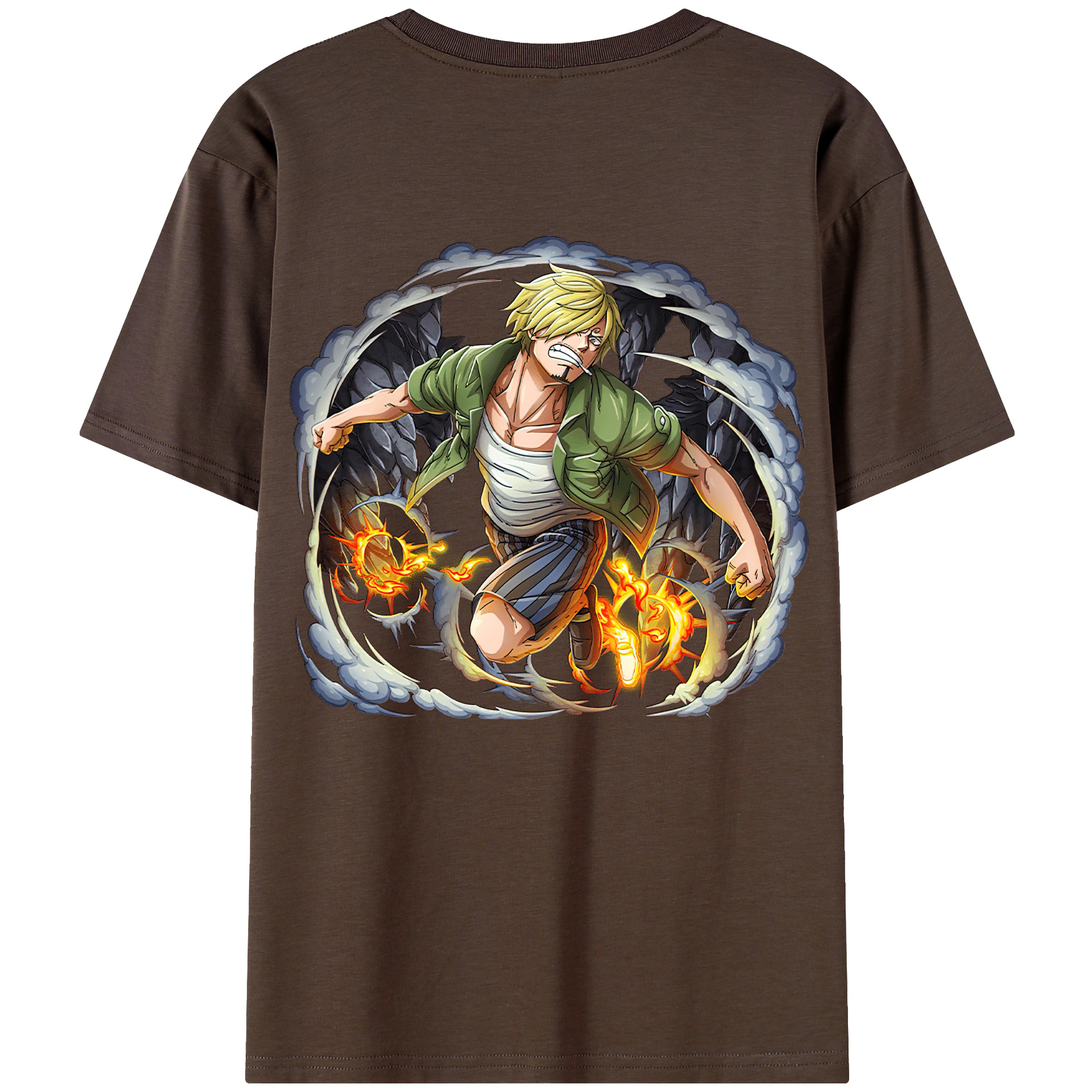 ワンピース サンジ ONE PIECE Sanji 綿100％半袖Tシャツ（背面プリント）