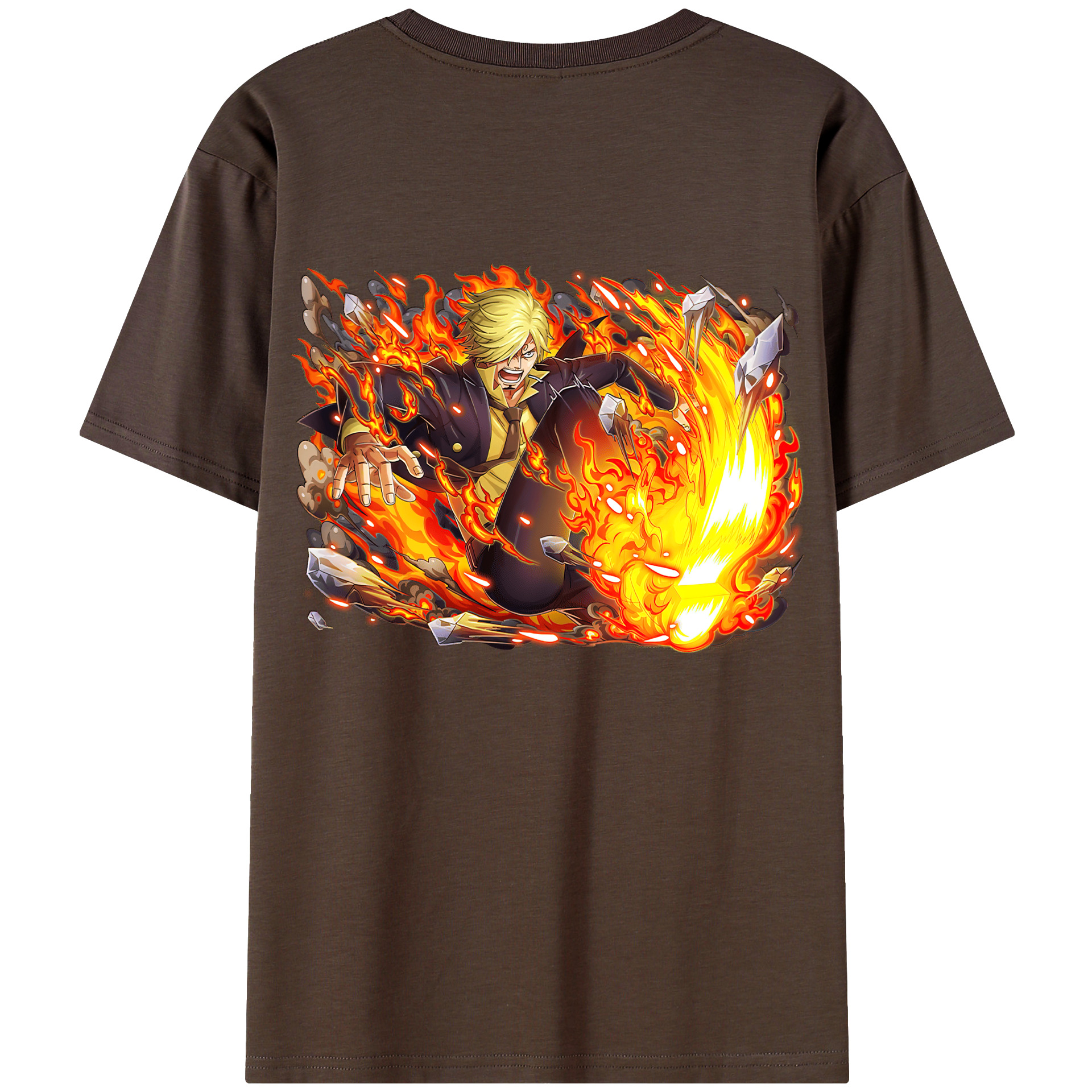 ワンピース サンジ ONE PIECE Sanji 綿100％半袖Tシャツ（背面プリント）