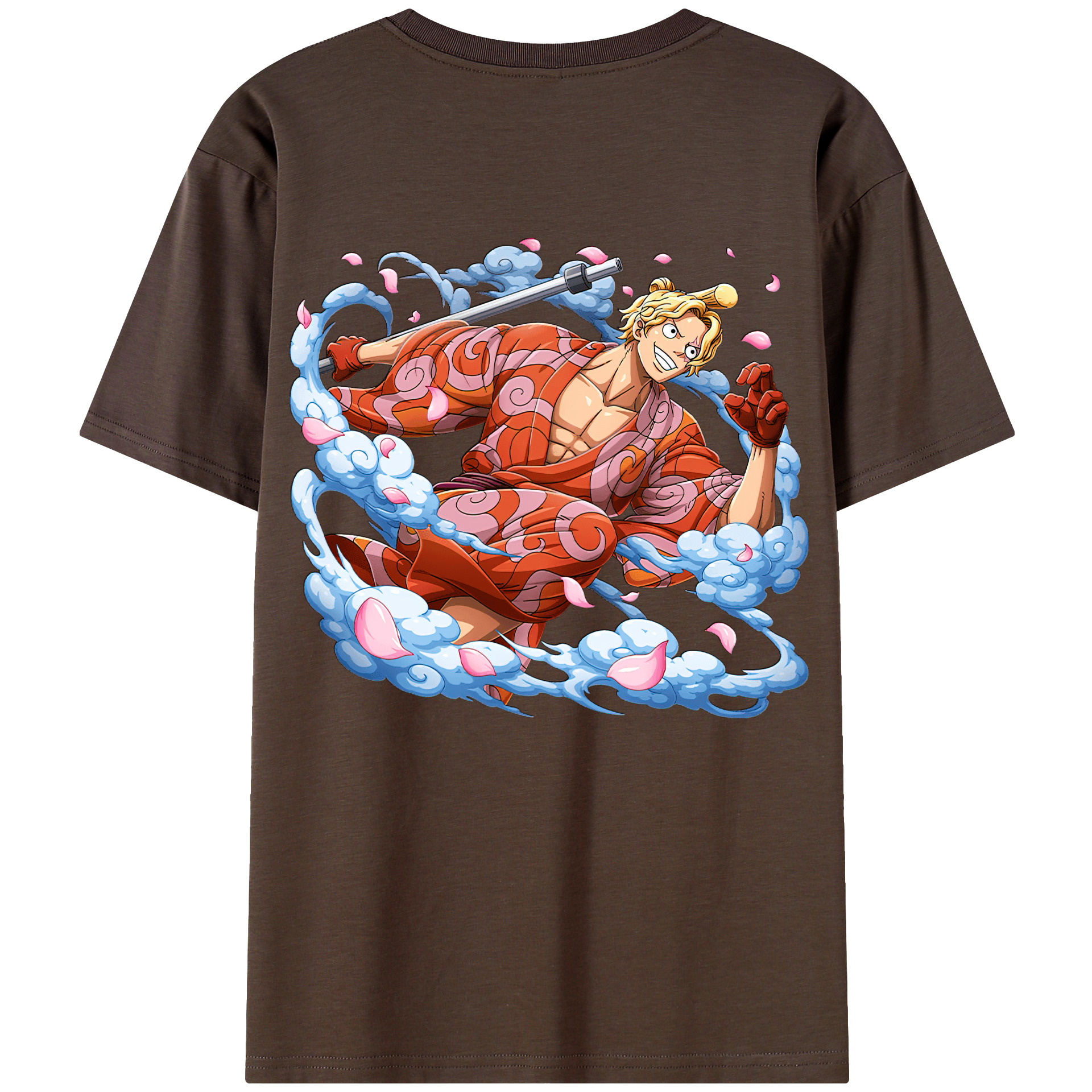 ワンピース サンジ ONE PIECE Sanji 綿100％半袖Tシャツ（背面プリント）