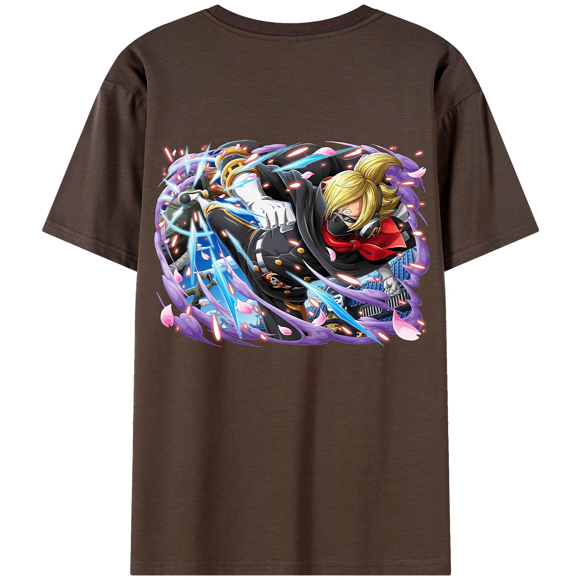 ワンピース サンジ ONE PIECE Sanji 綿100％半袖Tシャツ（背面プリント）
