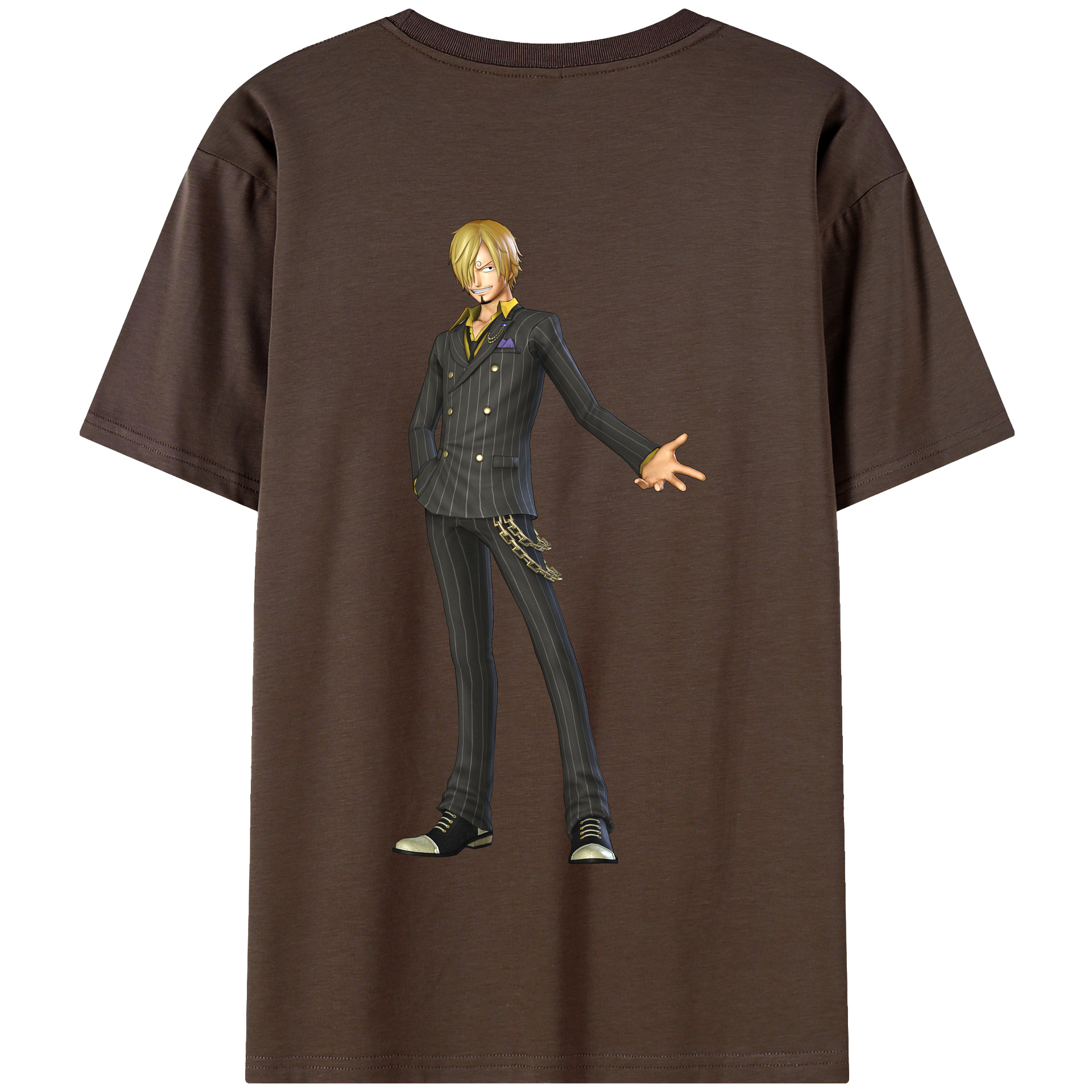 ワンピース サンジ ONE PIECE Sanji 綿100％半袖Tシャツ（背面プリント）