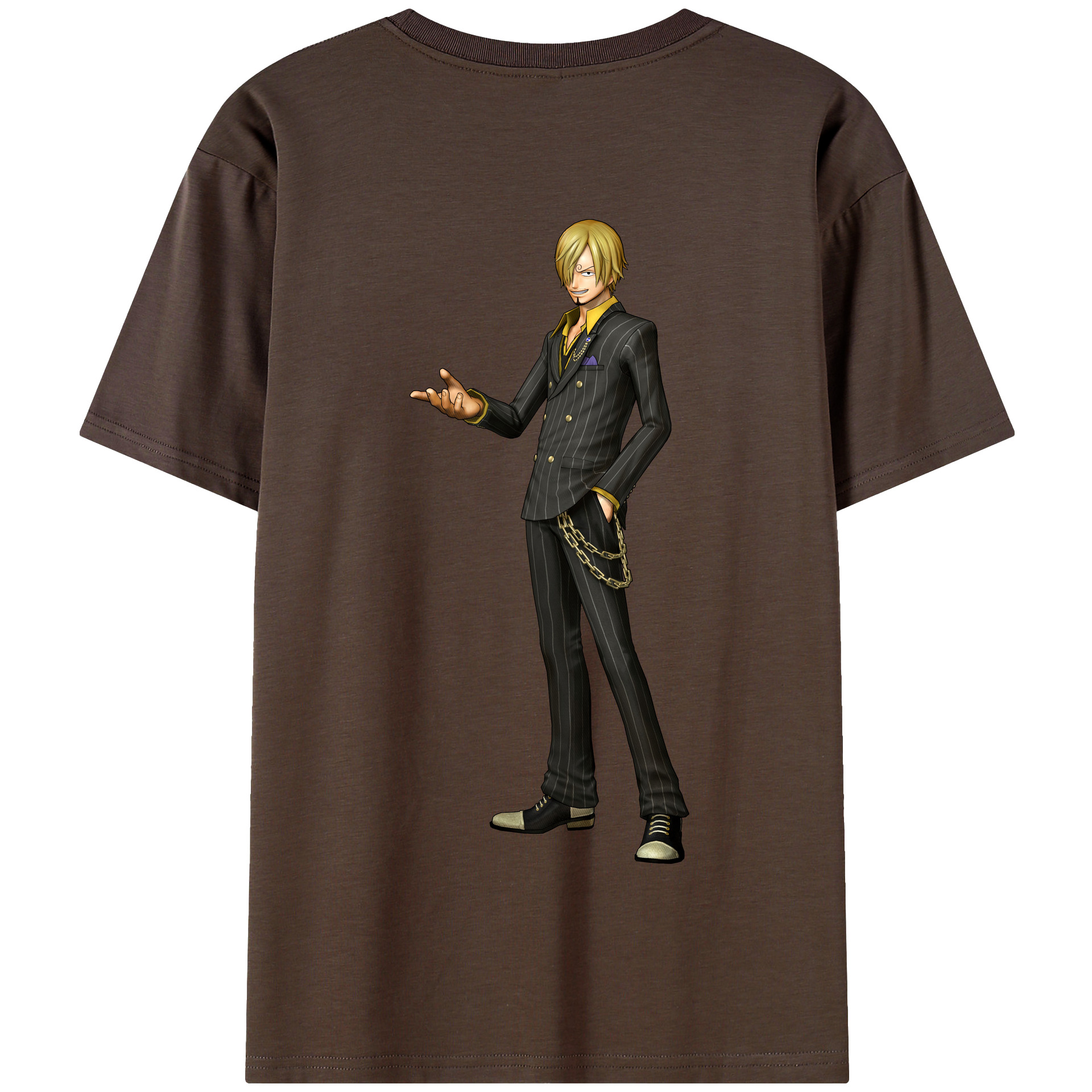 ワンピース サンジ ONE PIECE Sanji 綿100％半袖Tシャツ（背面プリント）
