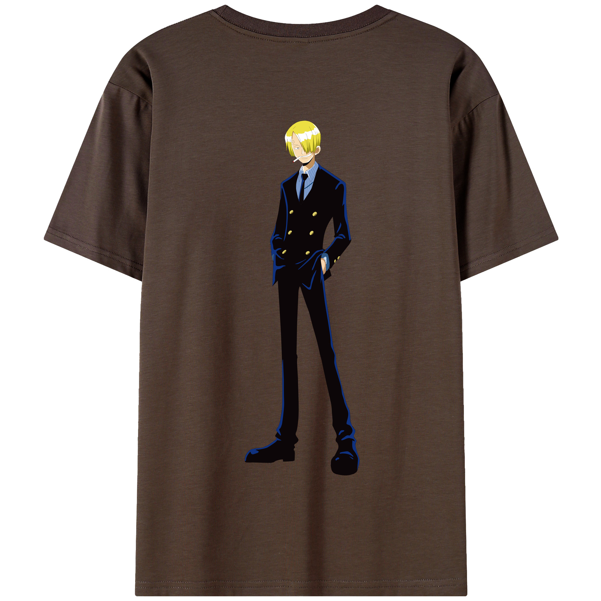 ワンピース サンジ ONE PIECE Sanji 綿100％半袖Tシャツ（背面プリント）