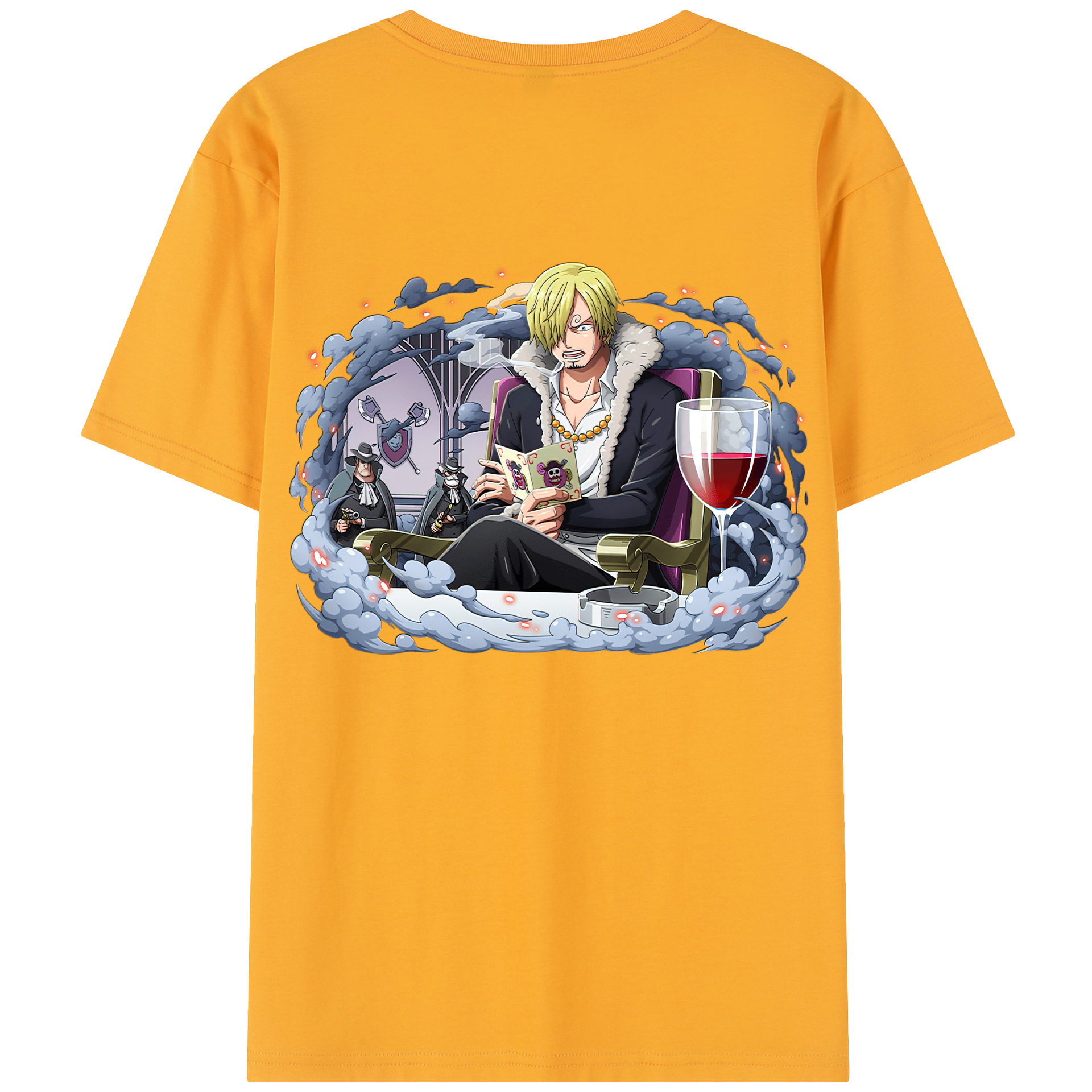 ワンピース サンジ ONE PIECE Sanji 綿100％半袖Tシャツ（背面プリント）