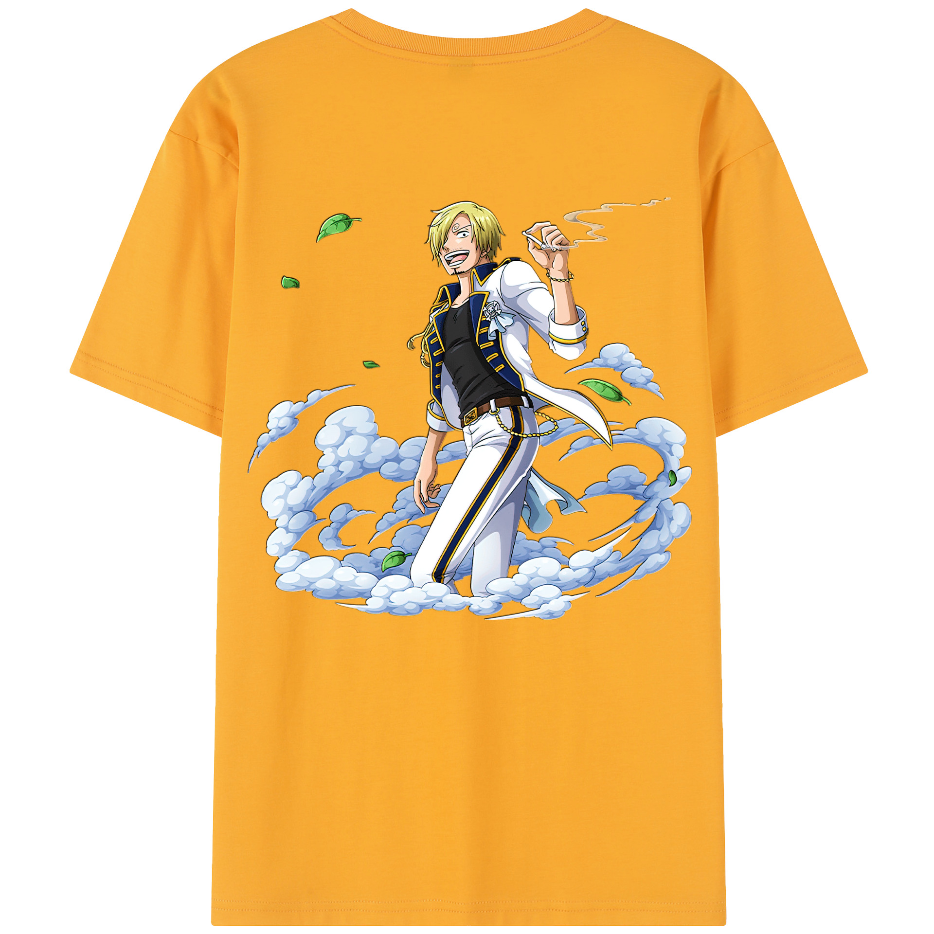 ワンピース サンジ ONE PIECE Sanji 綿100％半袖Tシャツ（背面プリント）