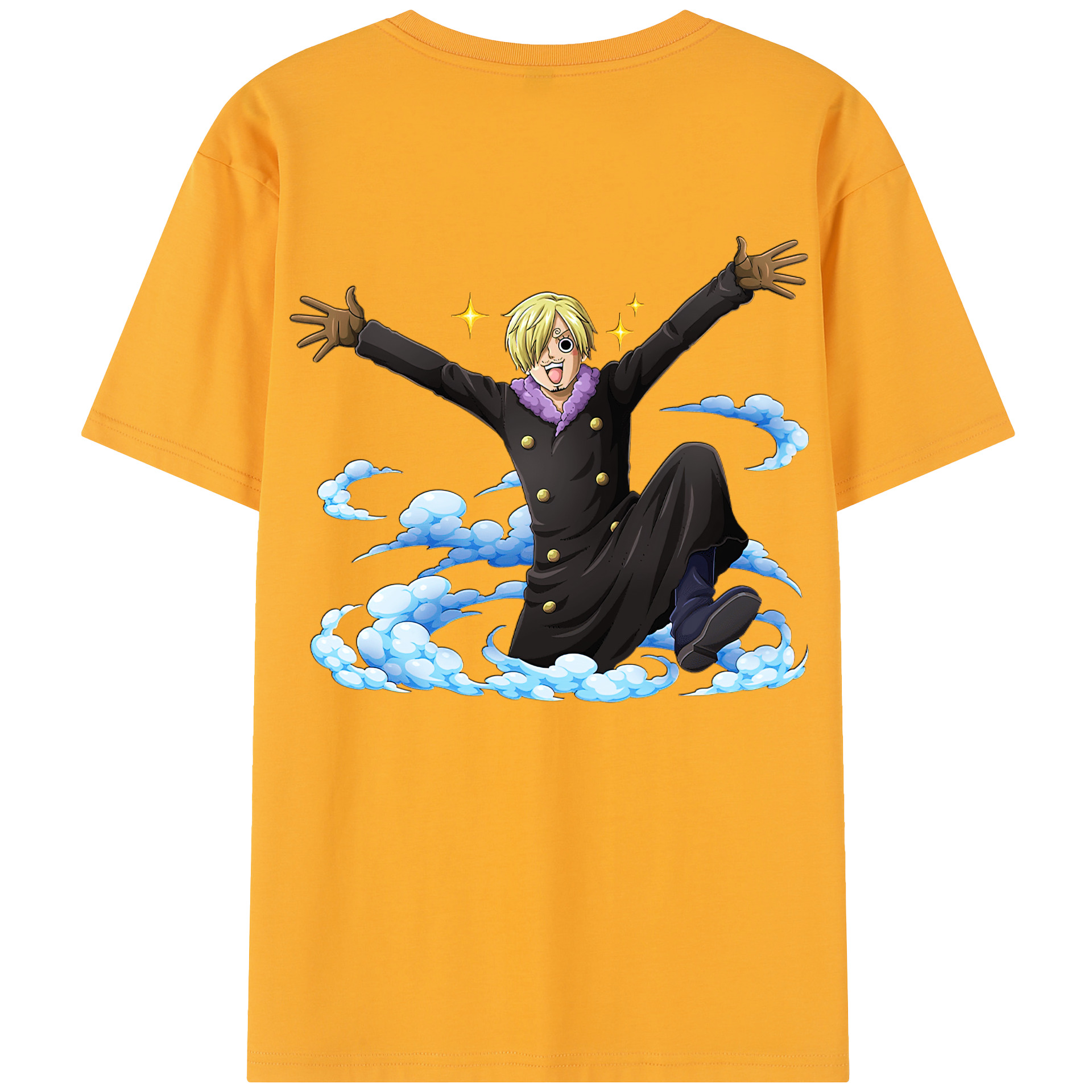 ワンピース サンジ ONE PIECE Sanji 綿100％半袖Tシャツ（背面プリント）