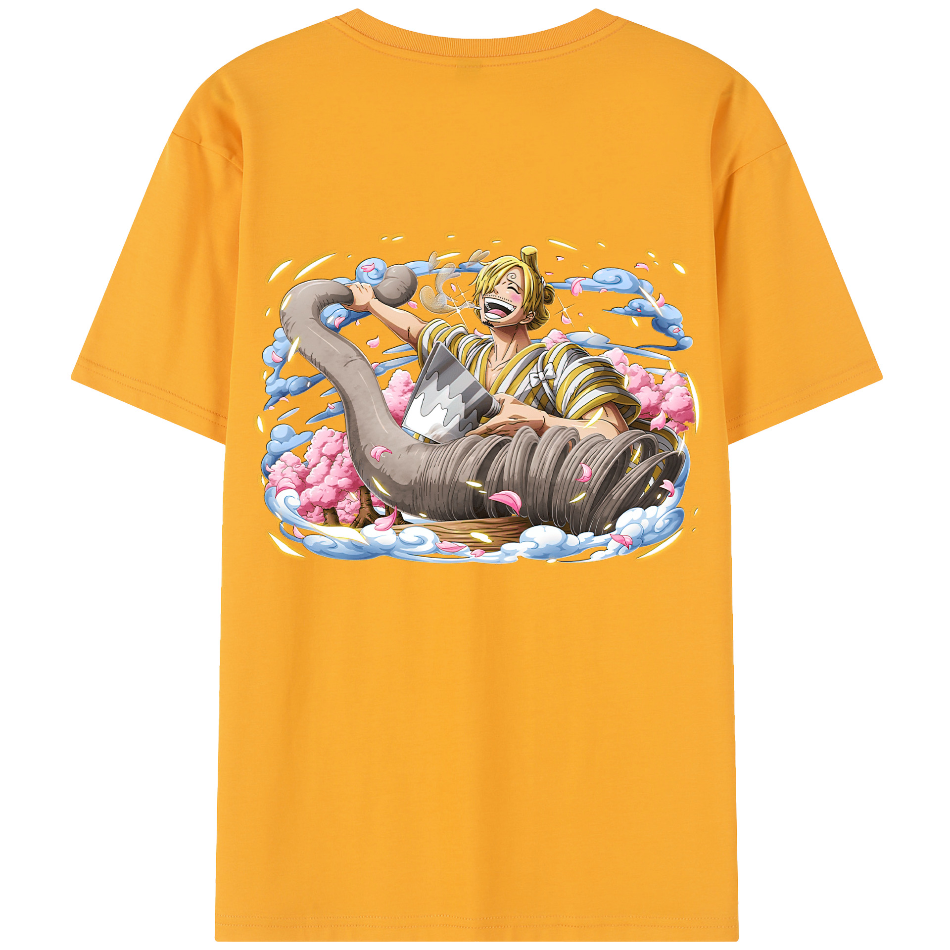 ワンピース サンジ ONE PIECE Sanji 綿100％半袖Tシャツ（背面プリント）