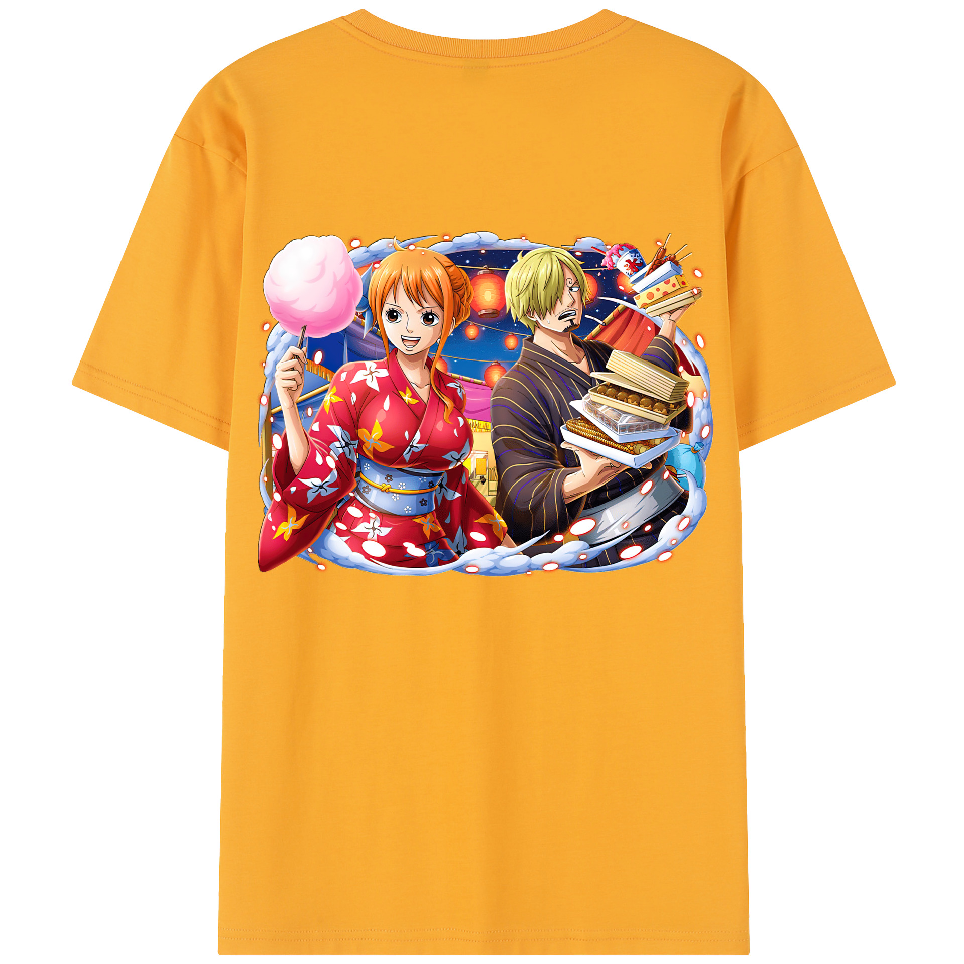 ワンピース サンジ ONE PIECE Sanji 綿100％半袖Tシャツ（背面プリント）