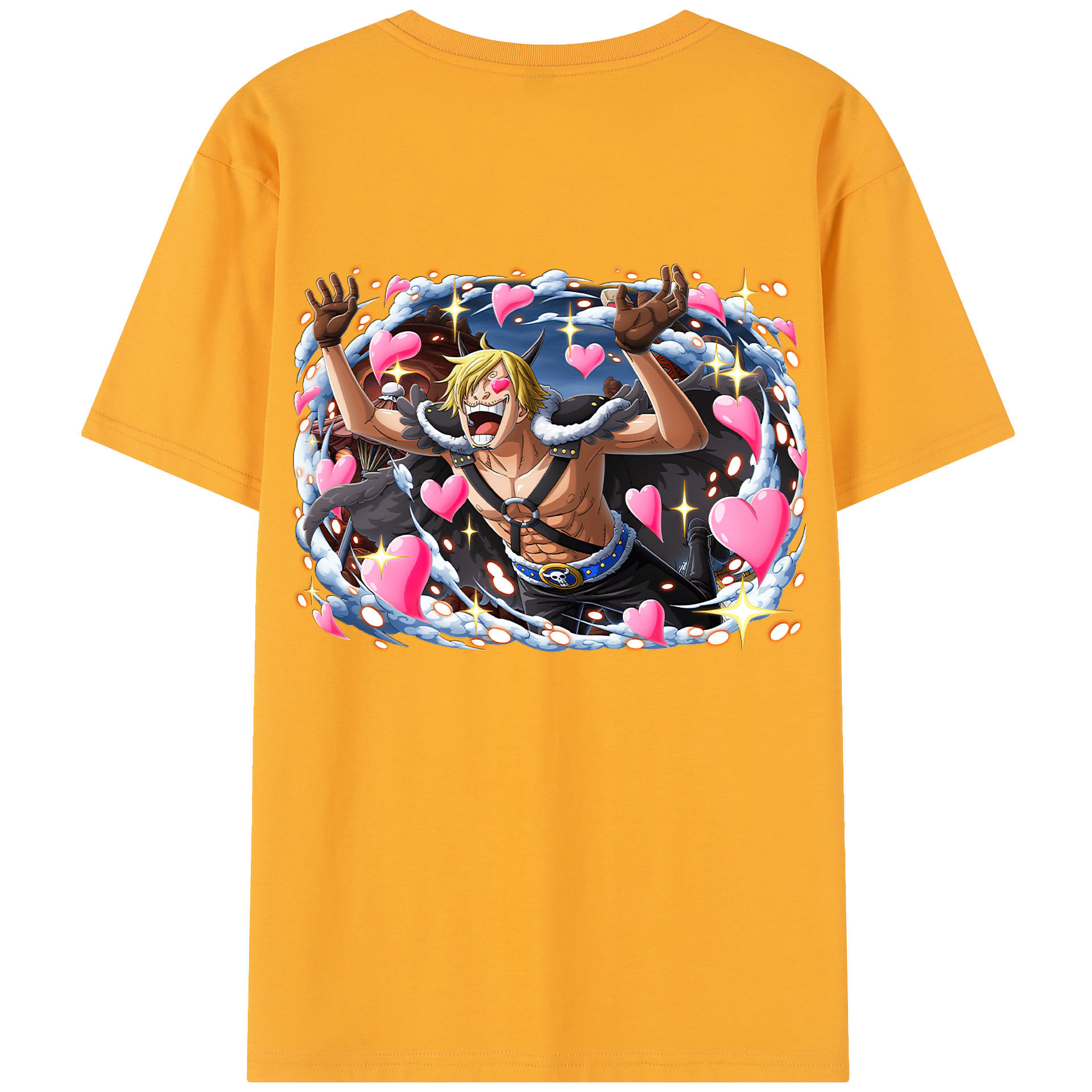 ワンピース サンジ ONE PIECE Sanji 綿100％半袖Tシャツ（背面プリント）