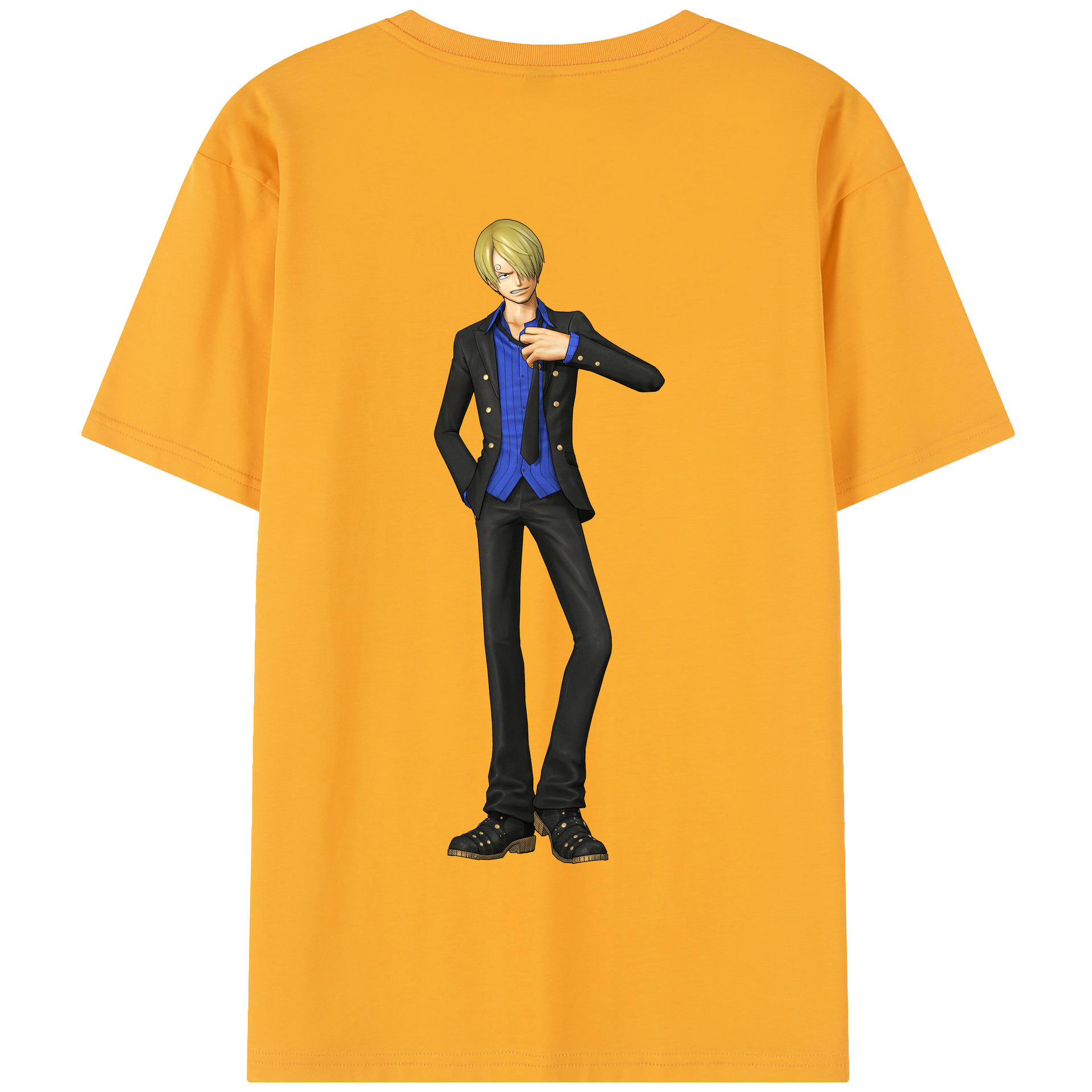 ワンピース サンジ ONE PIECE Sanji 綿100％半袖Tシャツ（背面プリント）