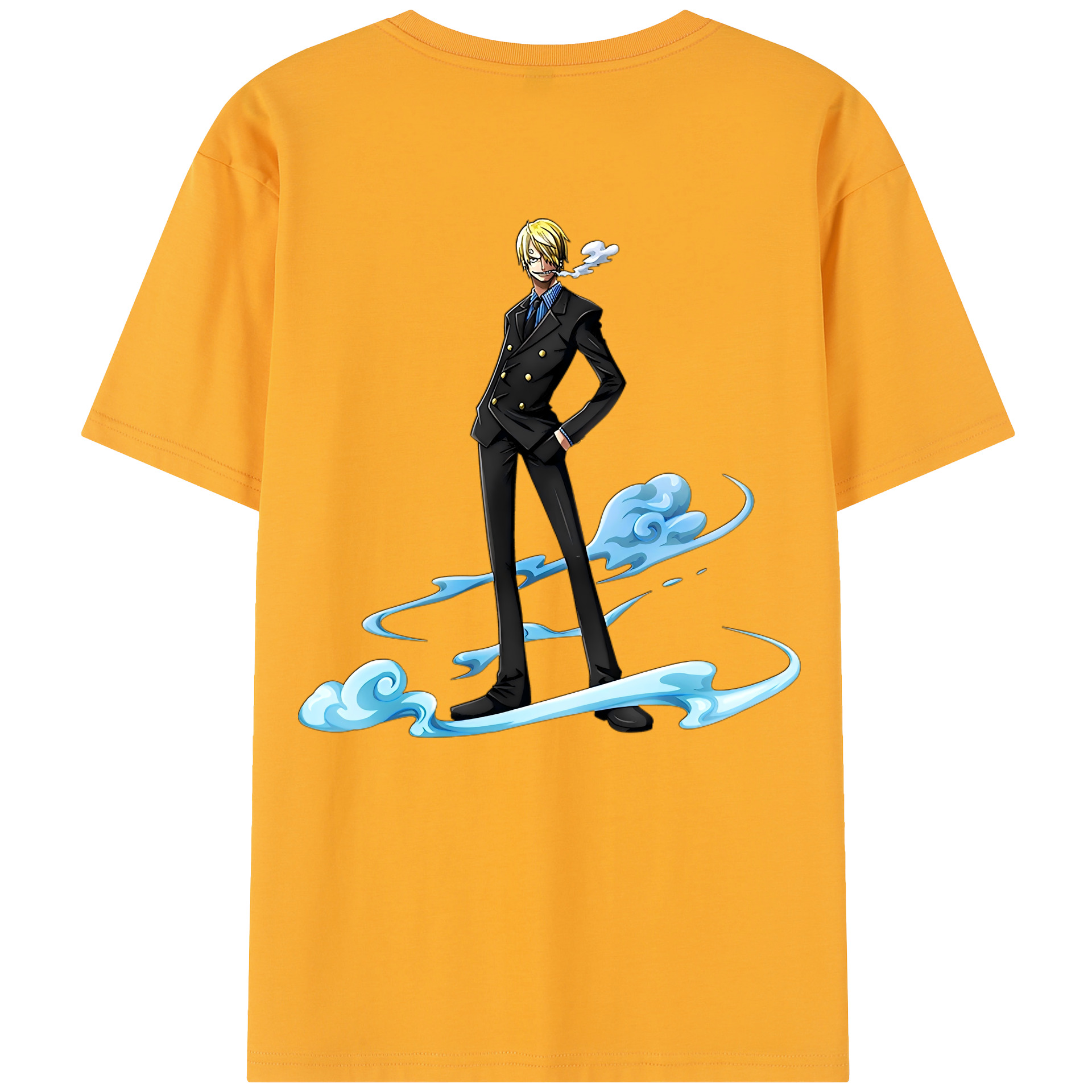 ワンピース サンジ ONE PIECE Sanji 綿100％半袖Tシャツ（背面プリント）