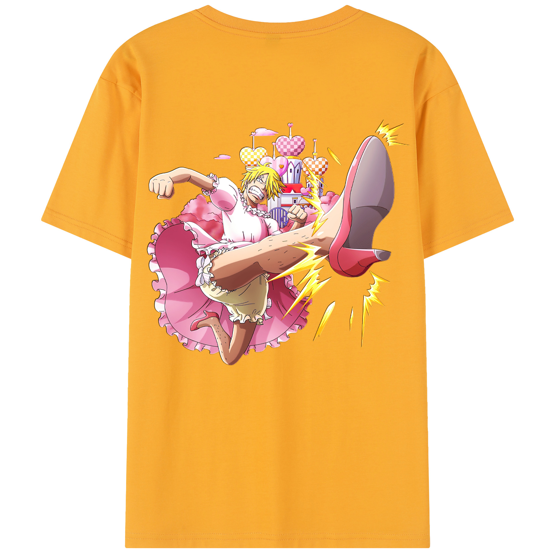 ワンピース サンジ ONE PIECE Sanji 綿100％半袖Tシャツ（背面プリント）