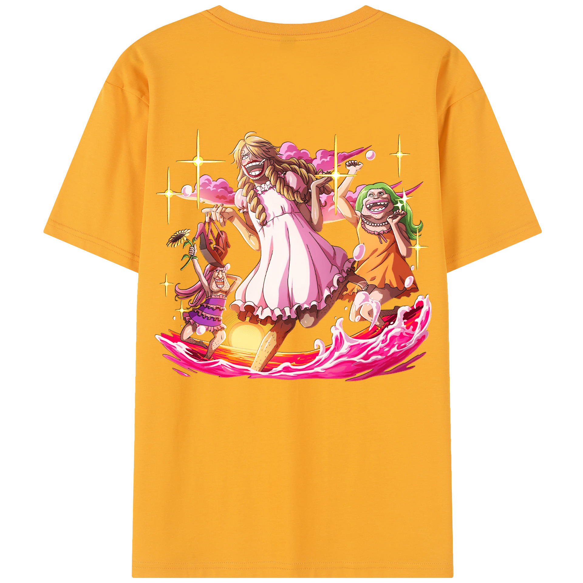 ワンピース サンジ ONE PIECE Sanji 綿100％半袖Tシャツ（背面プリント）