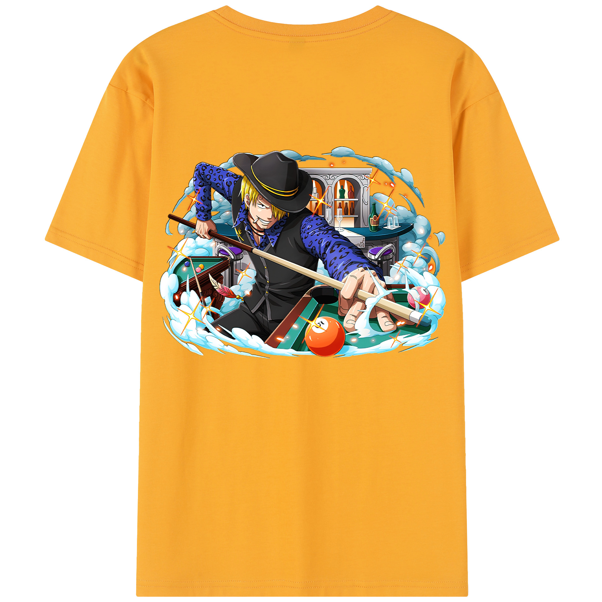 ワンピース サンジ ONE PIECE Sanji 綿100％半袖Tシャツ（背面プリント）