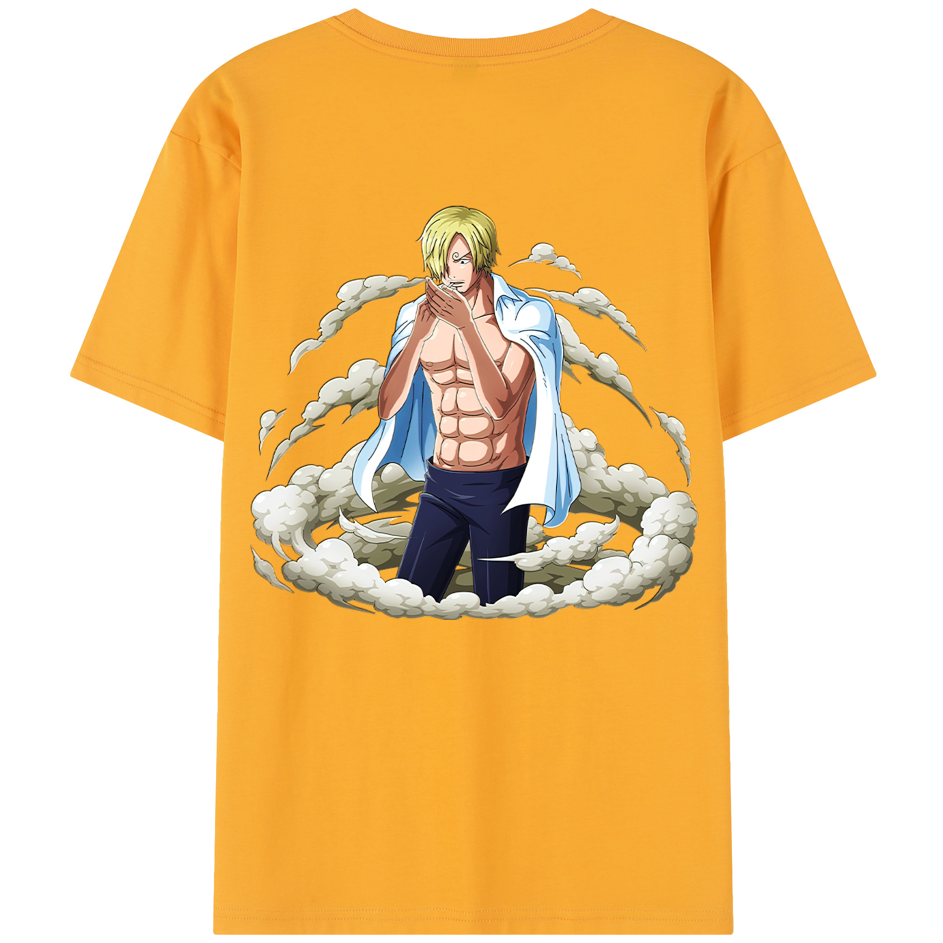 ワンピース サンジ ONE PIECE Sanji 綿100％半袖Tシャツ（背面プリント）