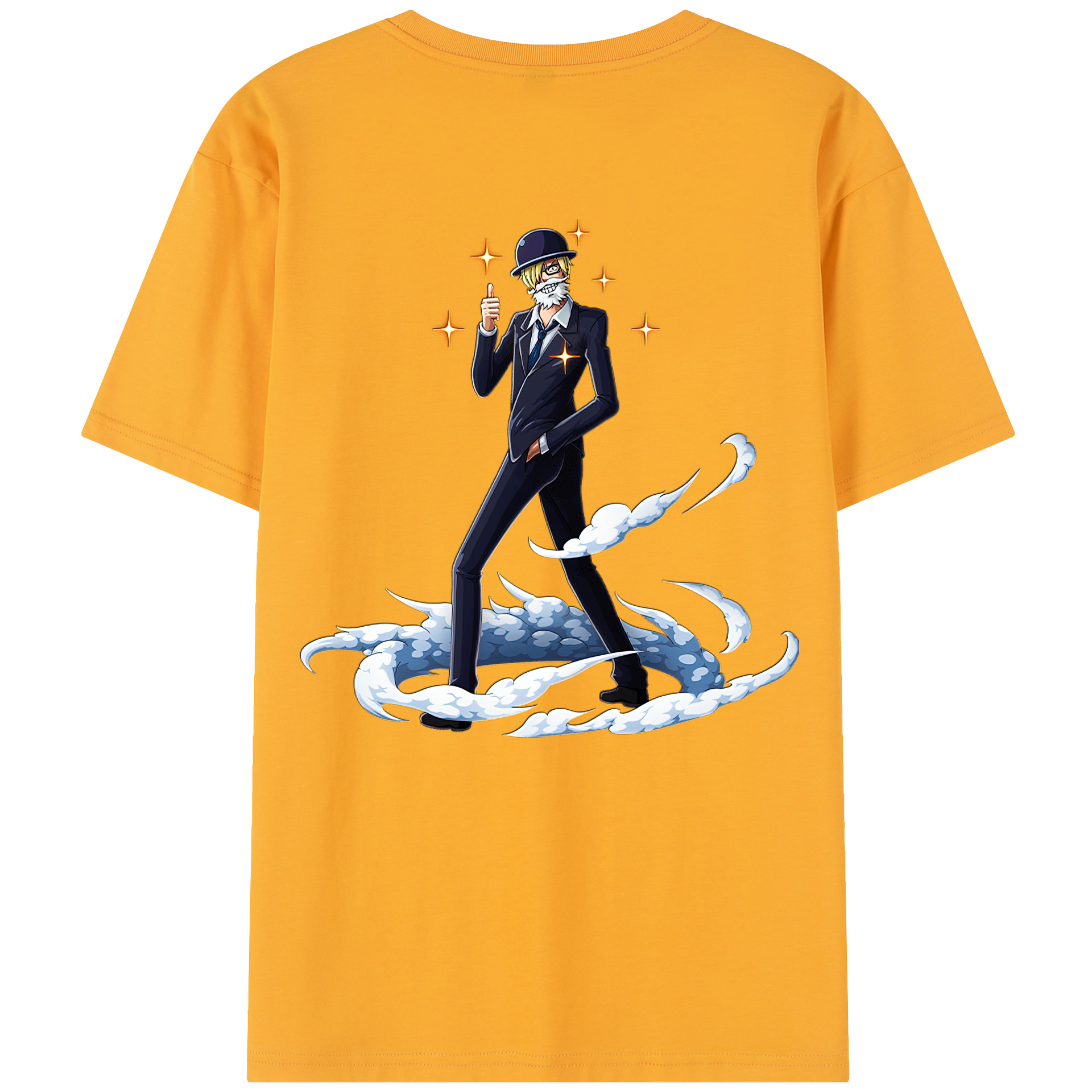 ワンピース サンジ ONE PIECE Sanji 綿100％半袖Tシャツ（背面プリント）