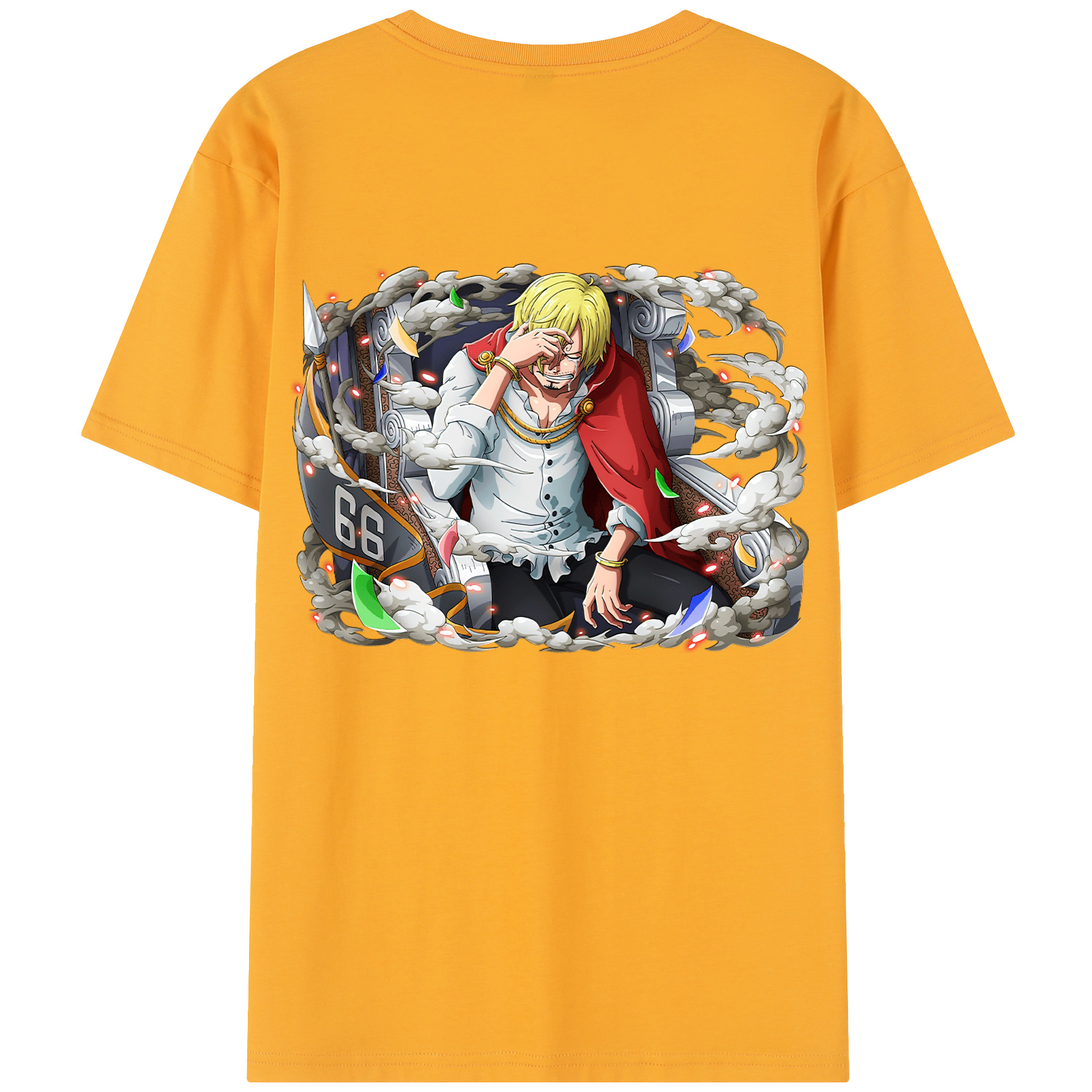 ワンピース サンジ ONE PIECE Sanji 綿100％半袖Tシャツ（背面プリント）