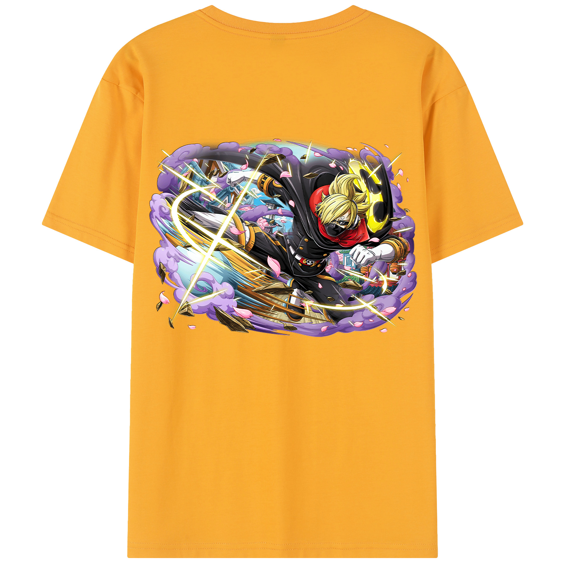 ワンピース サンジ ONE PIECE Sanji 綿100％半袖Tシャツ（背面プリント）