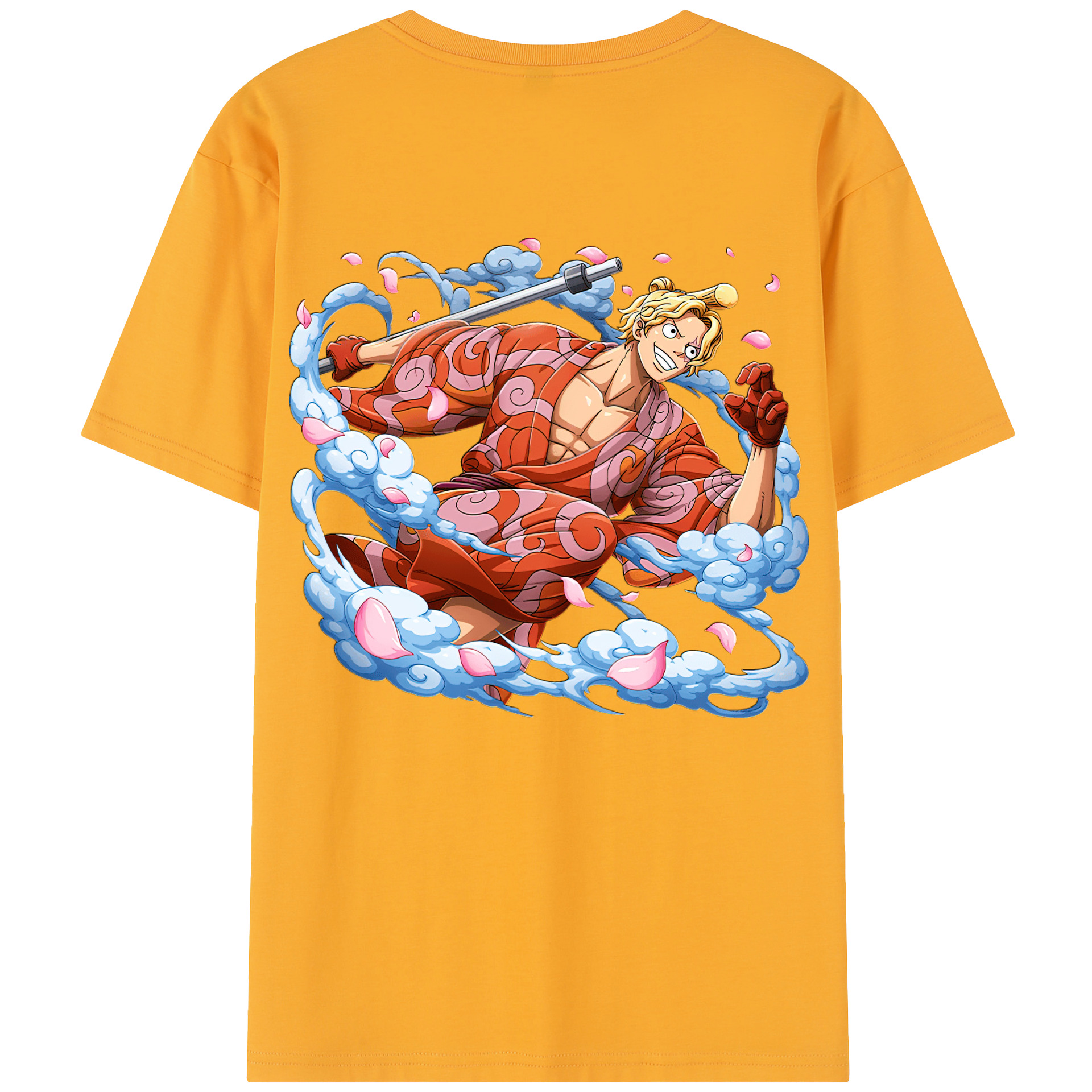 ワンピース サンジ ONE PIECE Sanji 綿100％半袖Tシャツ（背面プリント）