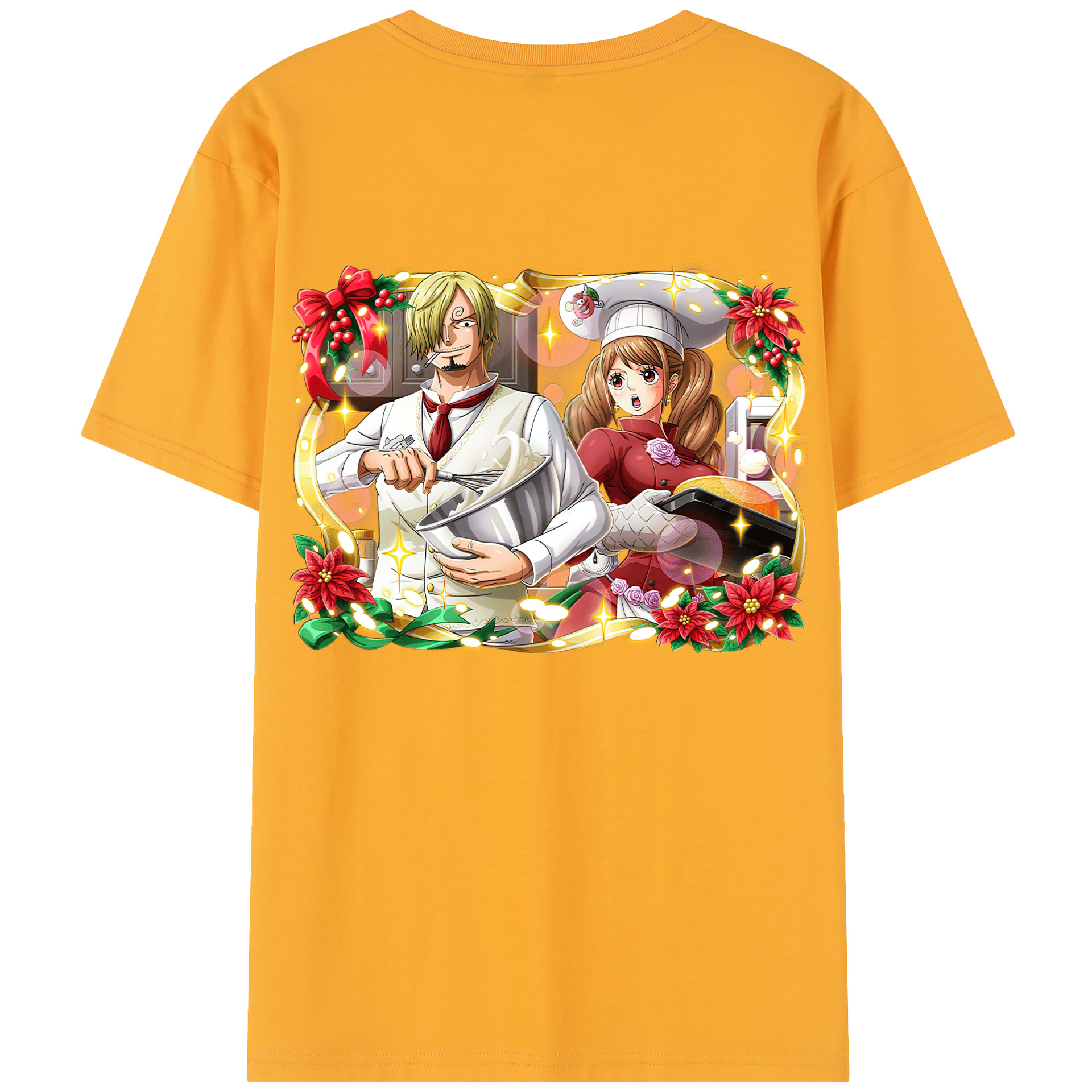 ワンピース サンジ ONE PIECE Sanji 綿100％半袖Tシャツ（背面プリント）
