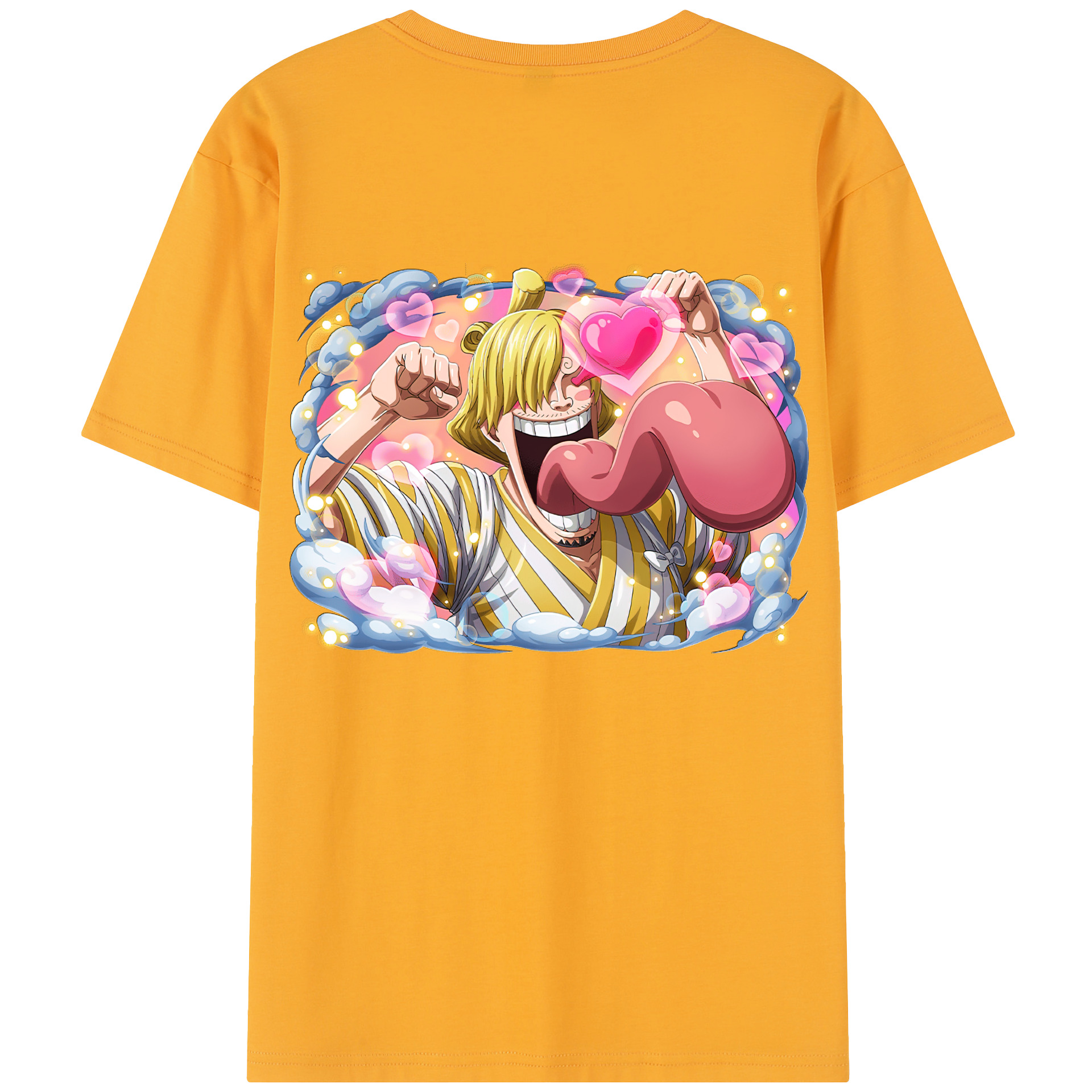 ワンピース サンジ ONE PIECE Sanji 綿100％半袖Tシャツ（背面プリント）