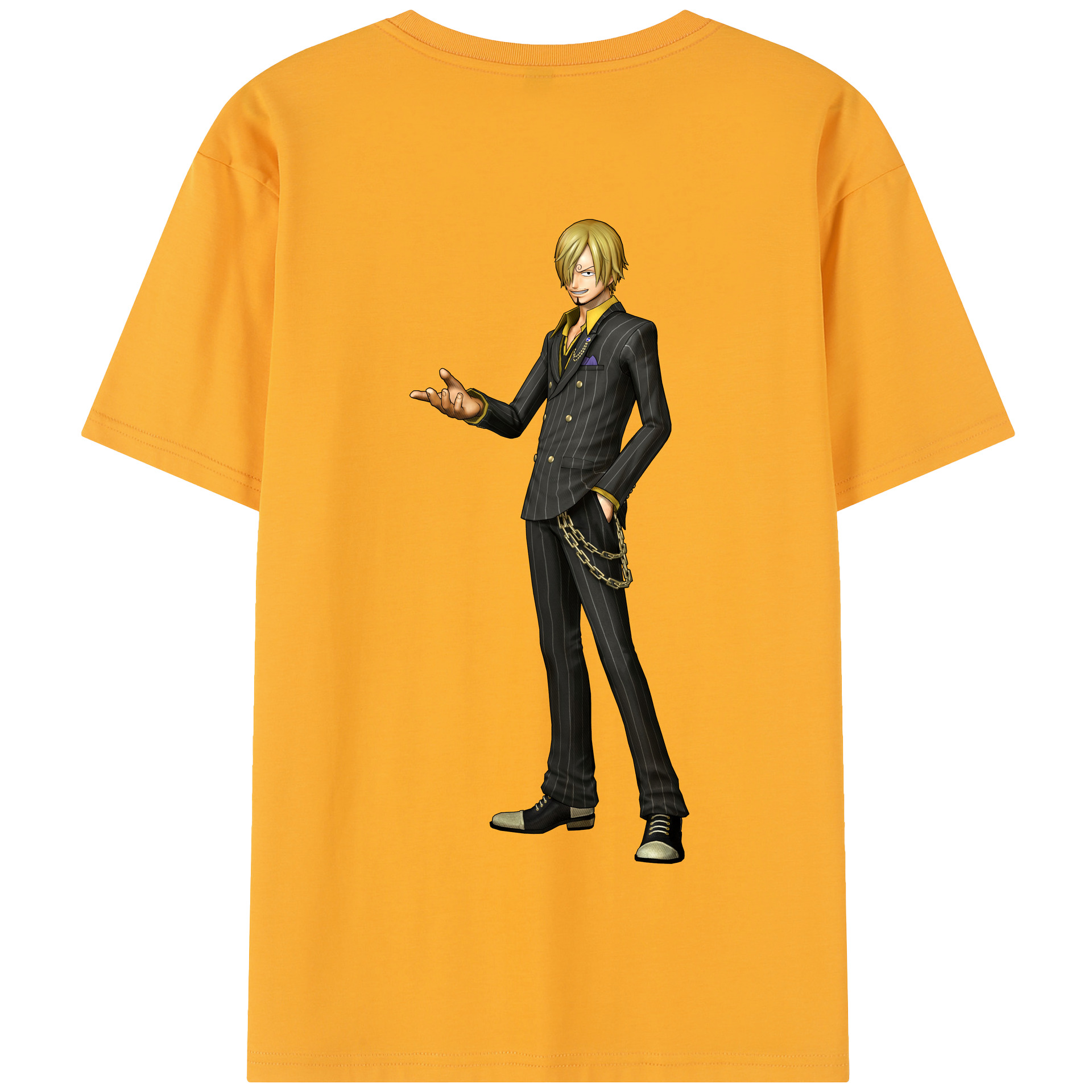 ワンピース サンジ ONE PIECE Sanji 綿100％半袖Tシャツ（背面プリント）