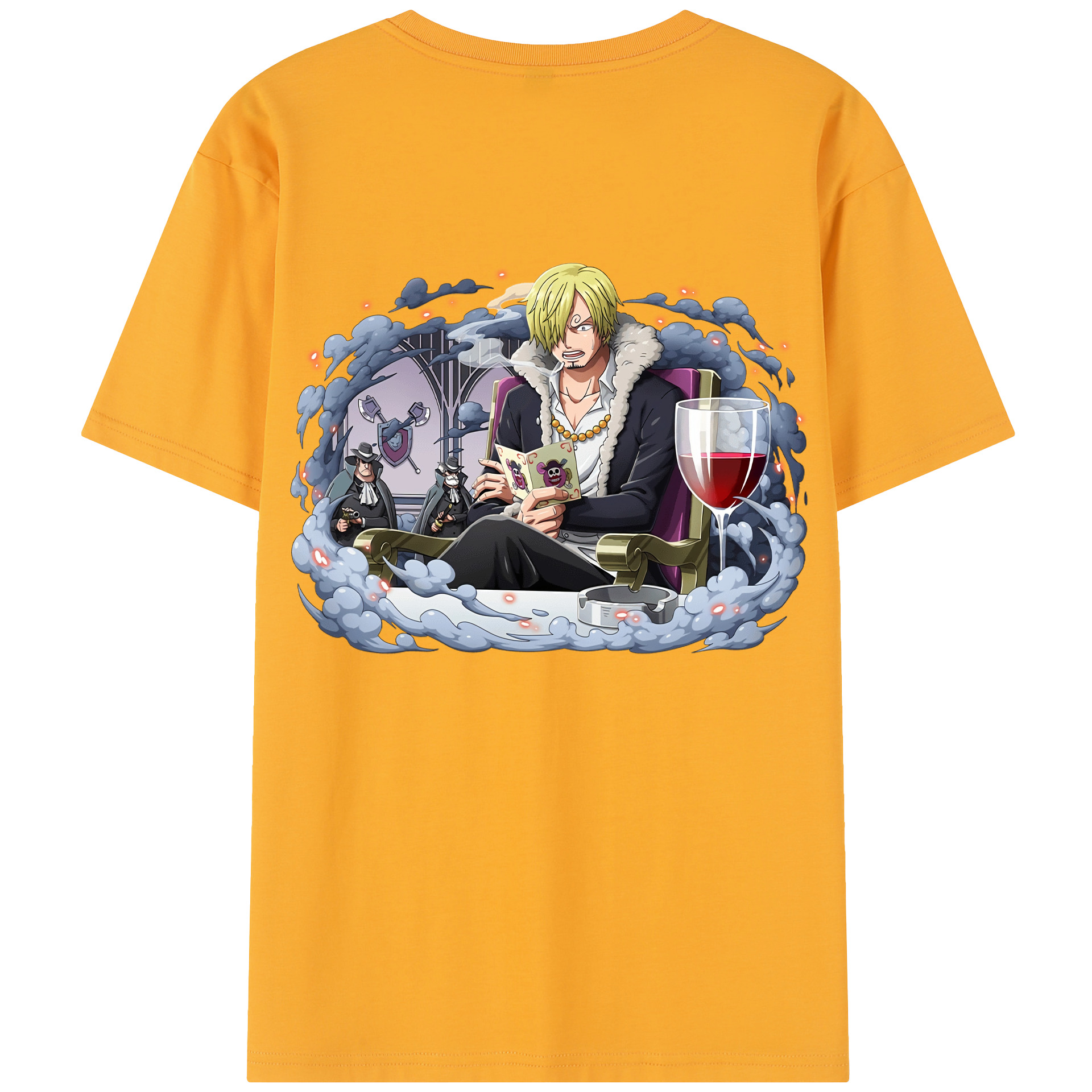 ワンピース サンジ ONE PIECE Sanji 綿100％半袖Tシャツ（背面プリント）