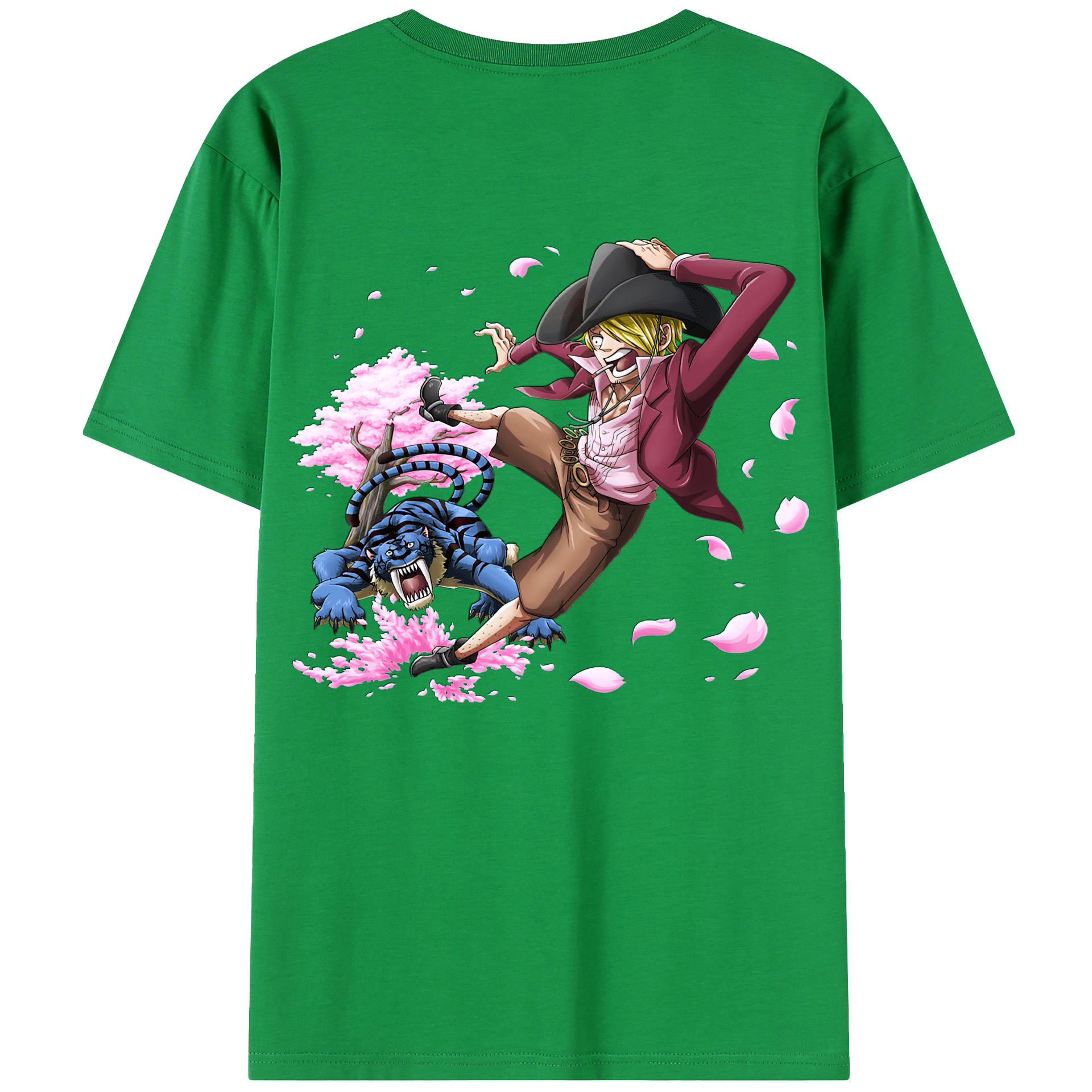 ワンピース サンジ ONE PIECE Sanji 綿100％半袖Tシャツ（背面プリント）