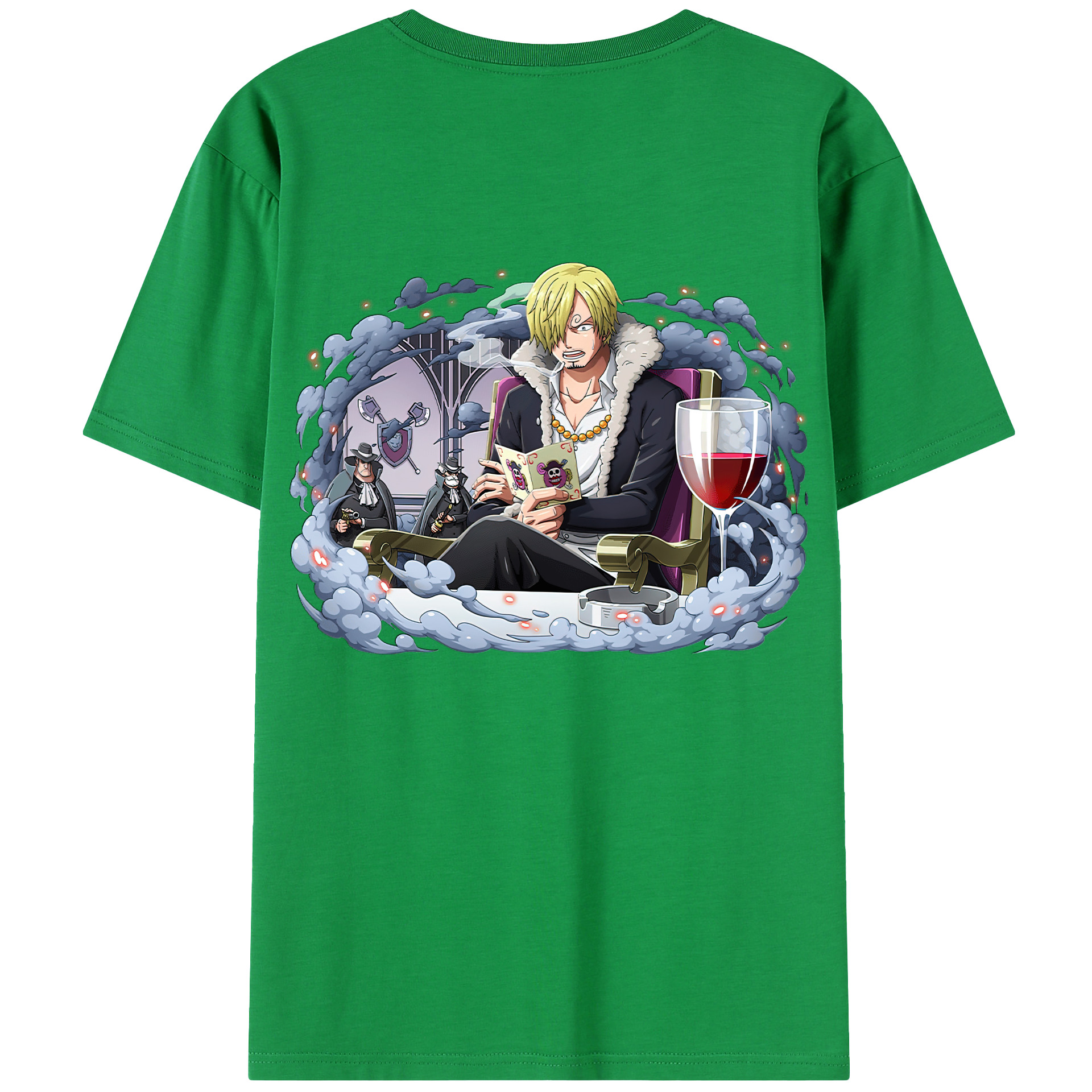 ワンピース サンジ ONE PIECE Sanji 綿100％半袖Tシャツ（背面プリント）
