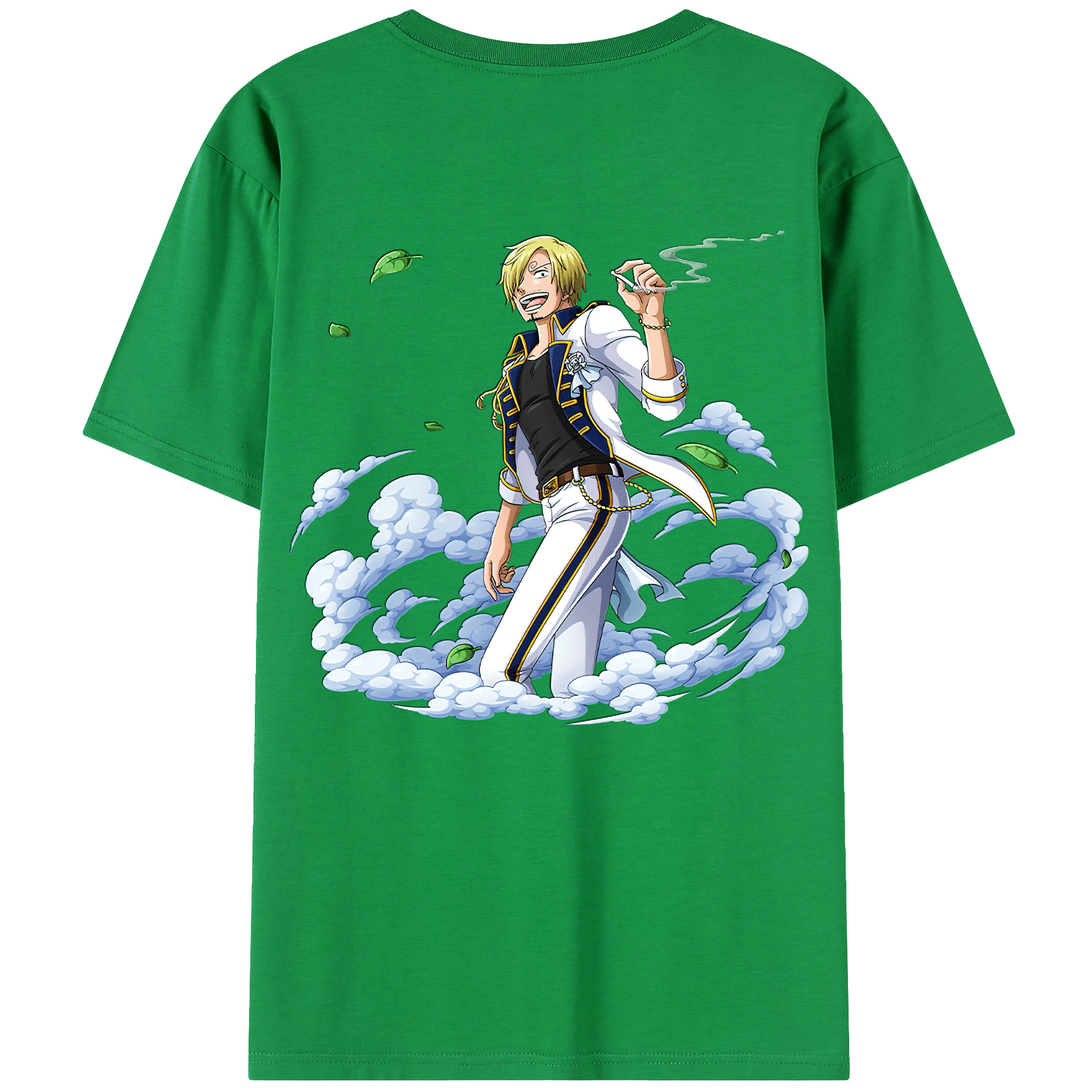 ワンピース サンジ ONE PIECE Sanji 綿100％半袖Tシャツ（背面プリント）
