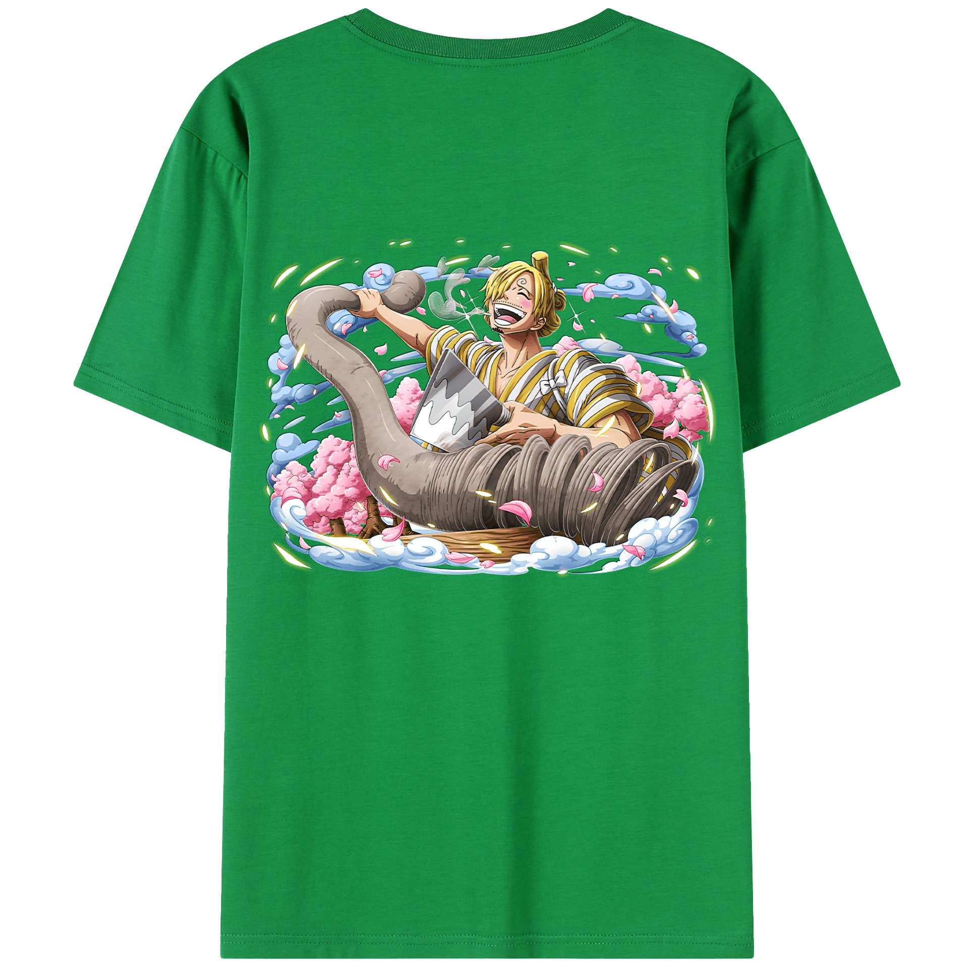 ワンピース サンジ ONE PIECE Sanji 綿100％半袖Tシャツ（背面プリント）