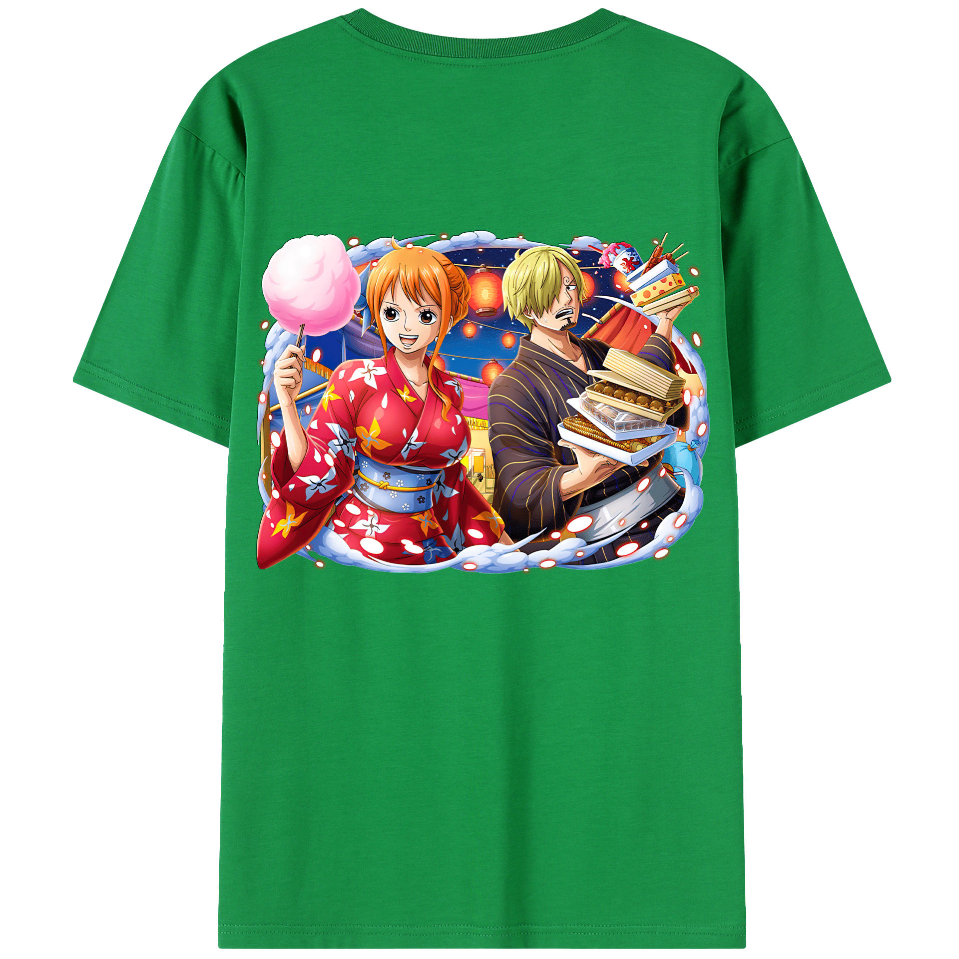 ワンピース サンジ ONE PIECE Sanji 綿100％半袖Tシャツ（背面プリント）