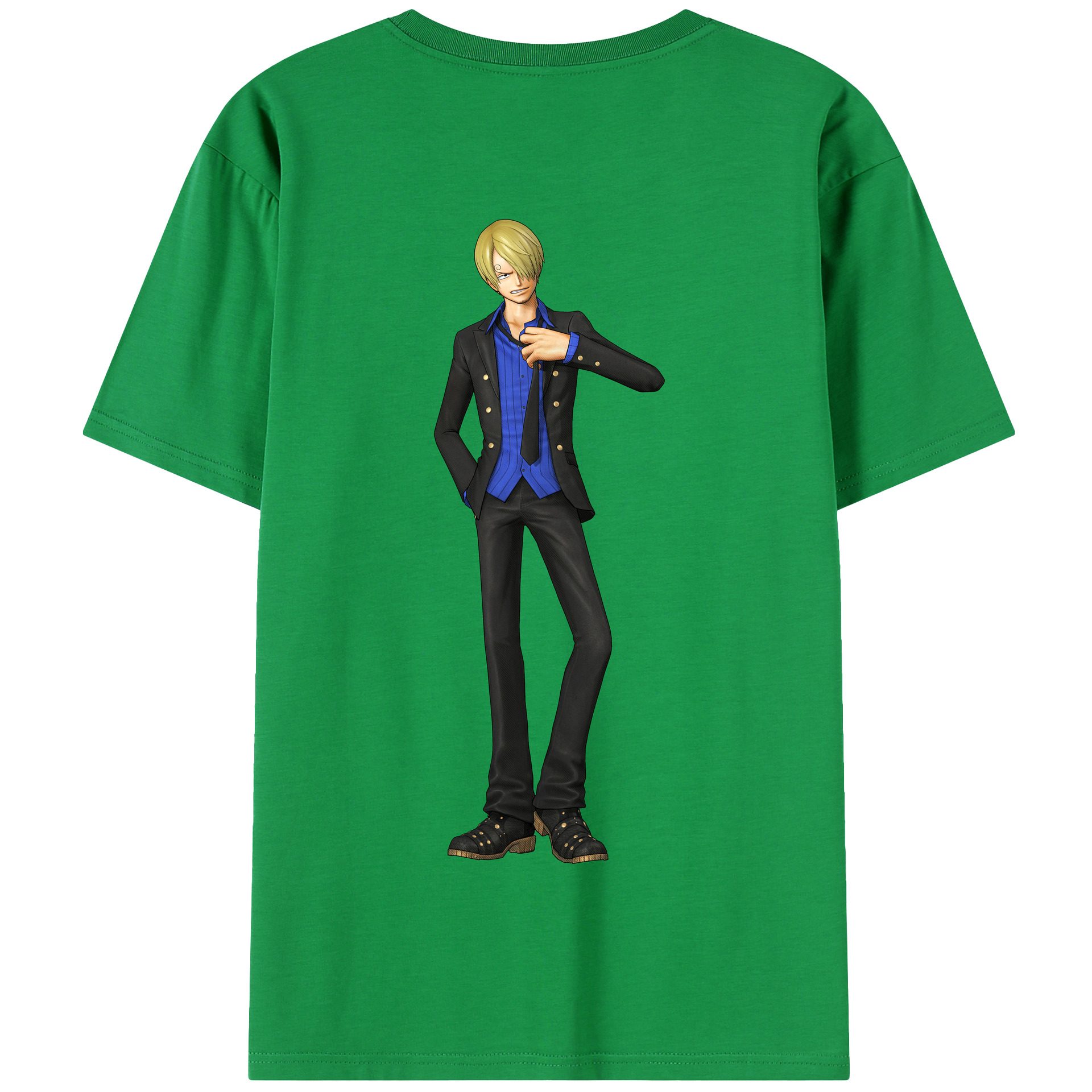 ワンピース サンジ ONE PIECE Sanji 綿100％半袖Tシャツ（背面プリント）