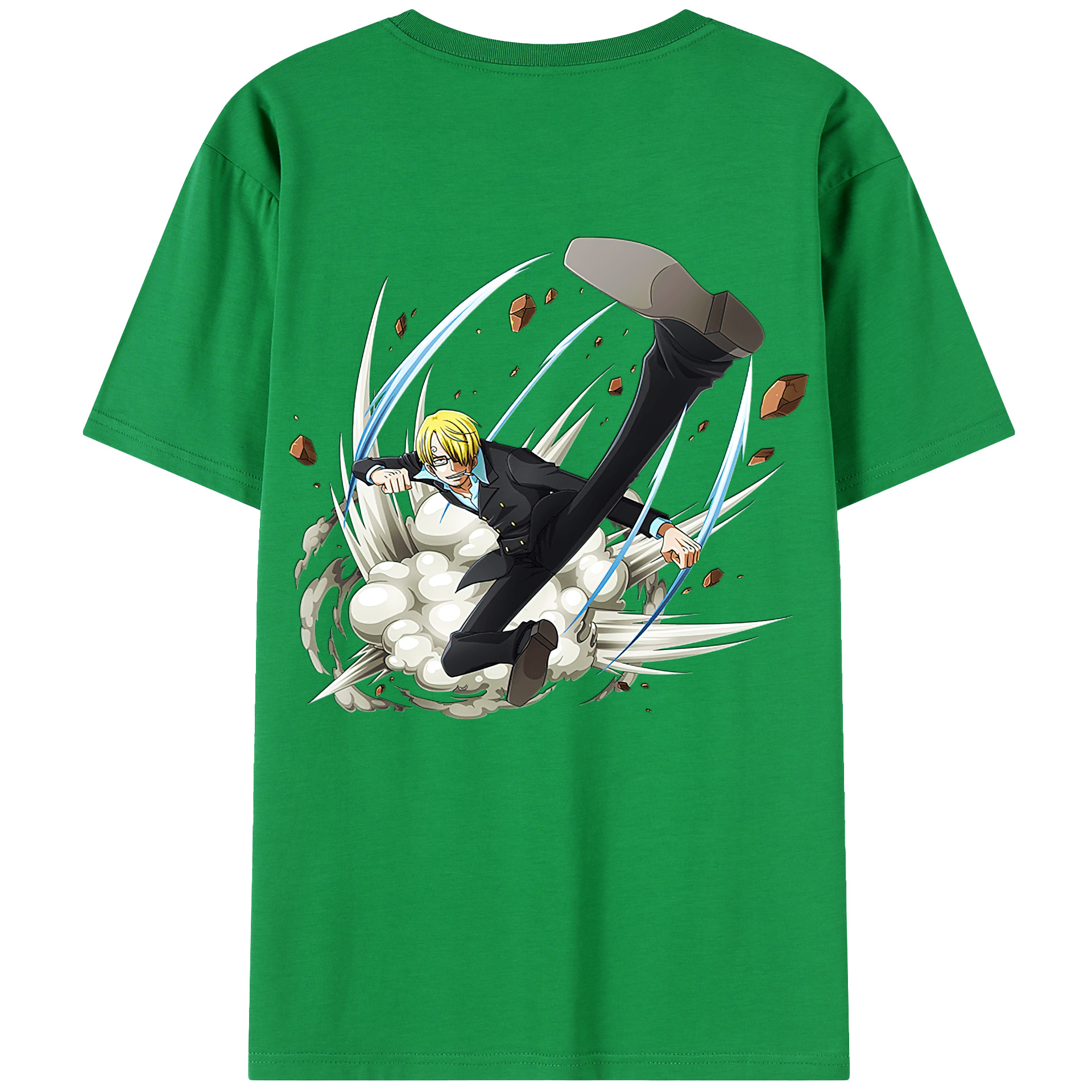 ワンピース サンジ ONE PIECE Sanji 綿100％半袖Tシャツ（背面プリント）