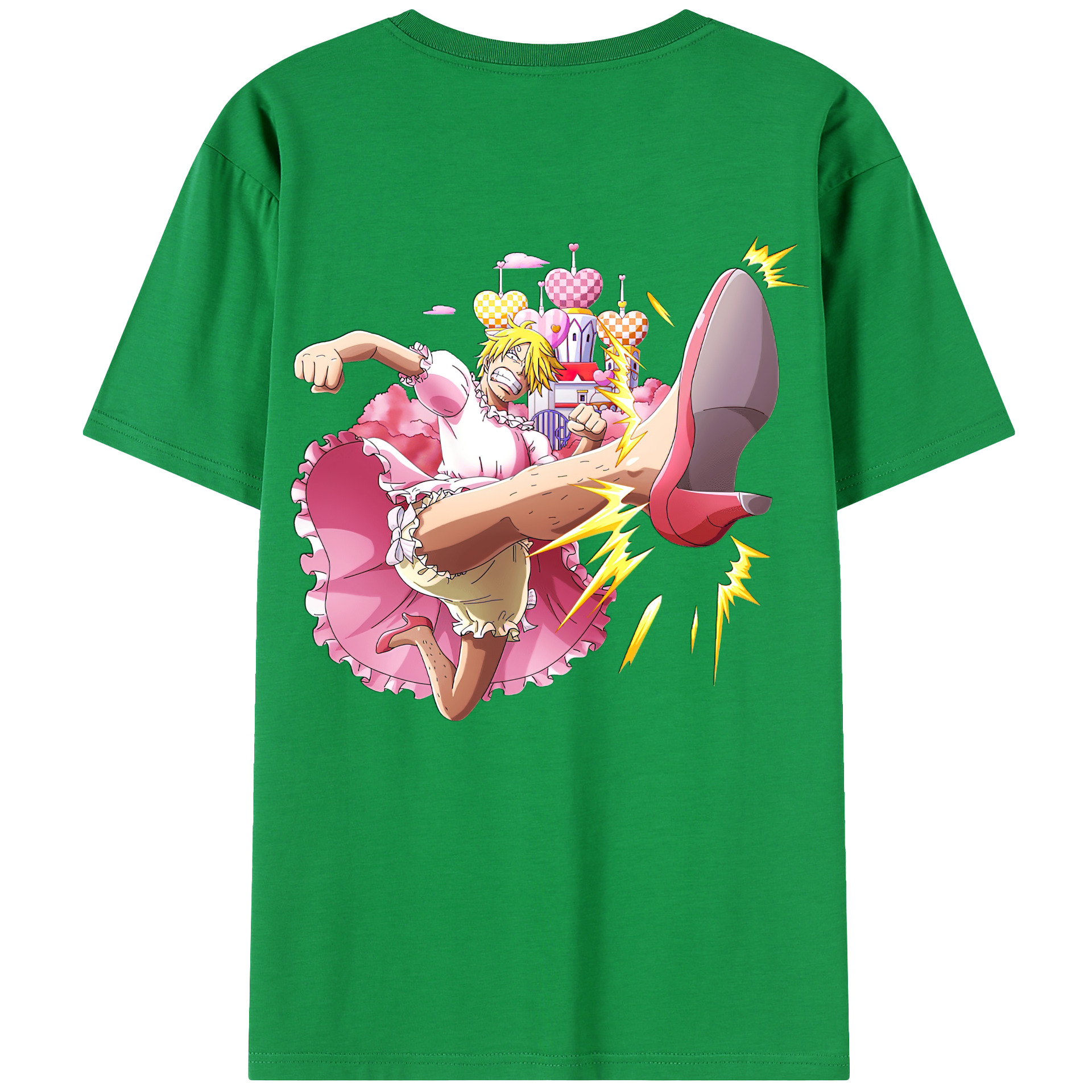 ワンピース サンジ ONE PIECE Sanji 綿100％半袖Tシャツ（背面プリント）