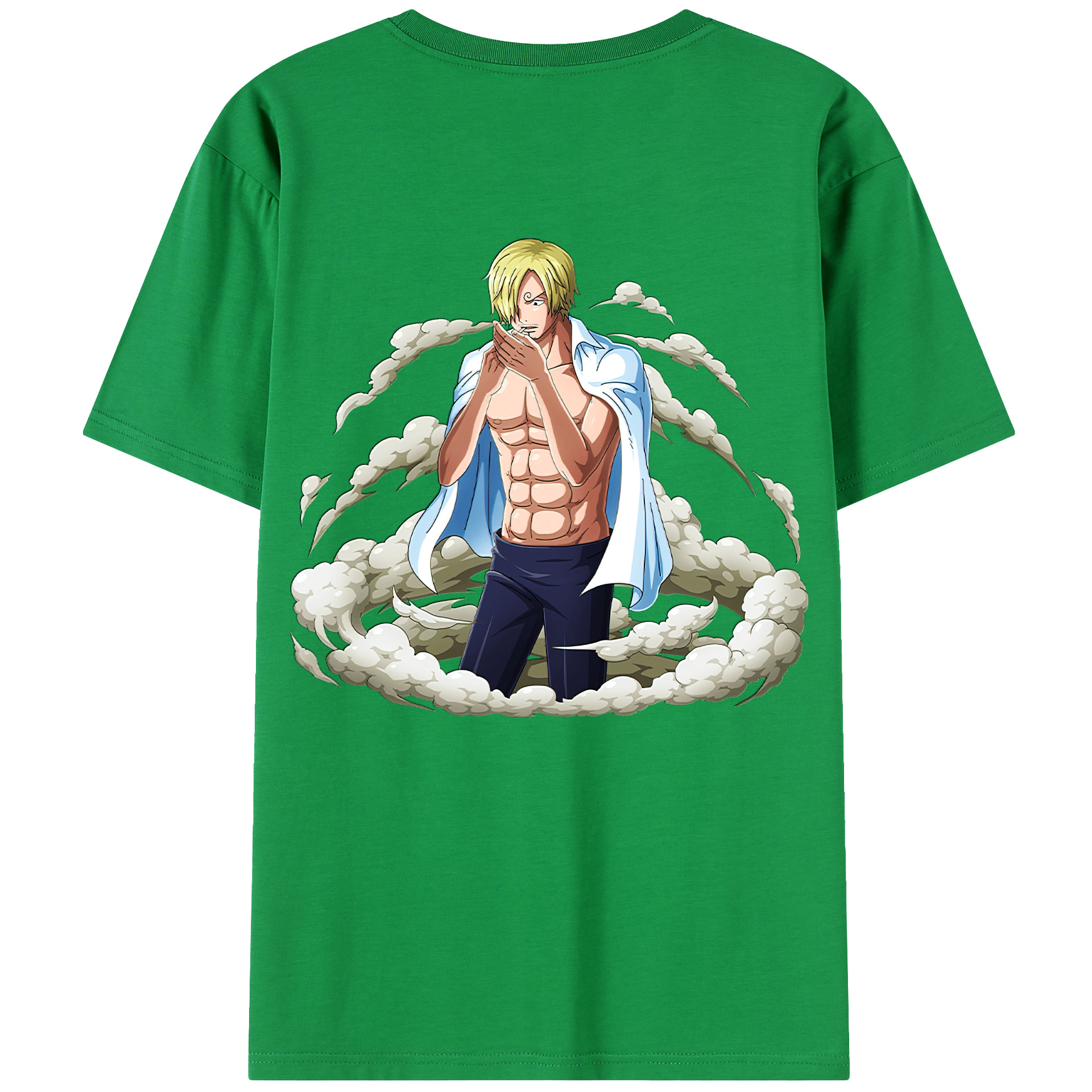 ワンピース サンジ ONE PIECE Sanji 綿100％半袖Tシャツ（背面プリント）