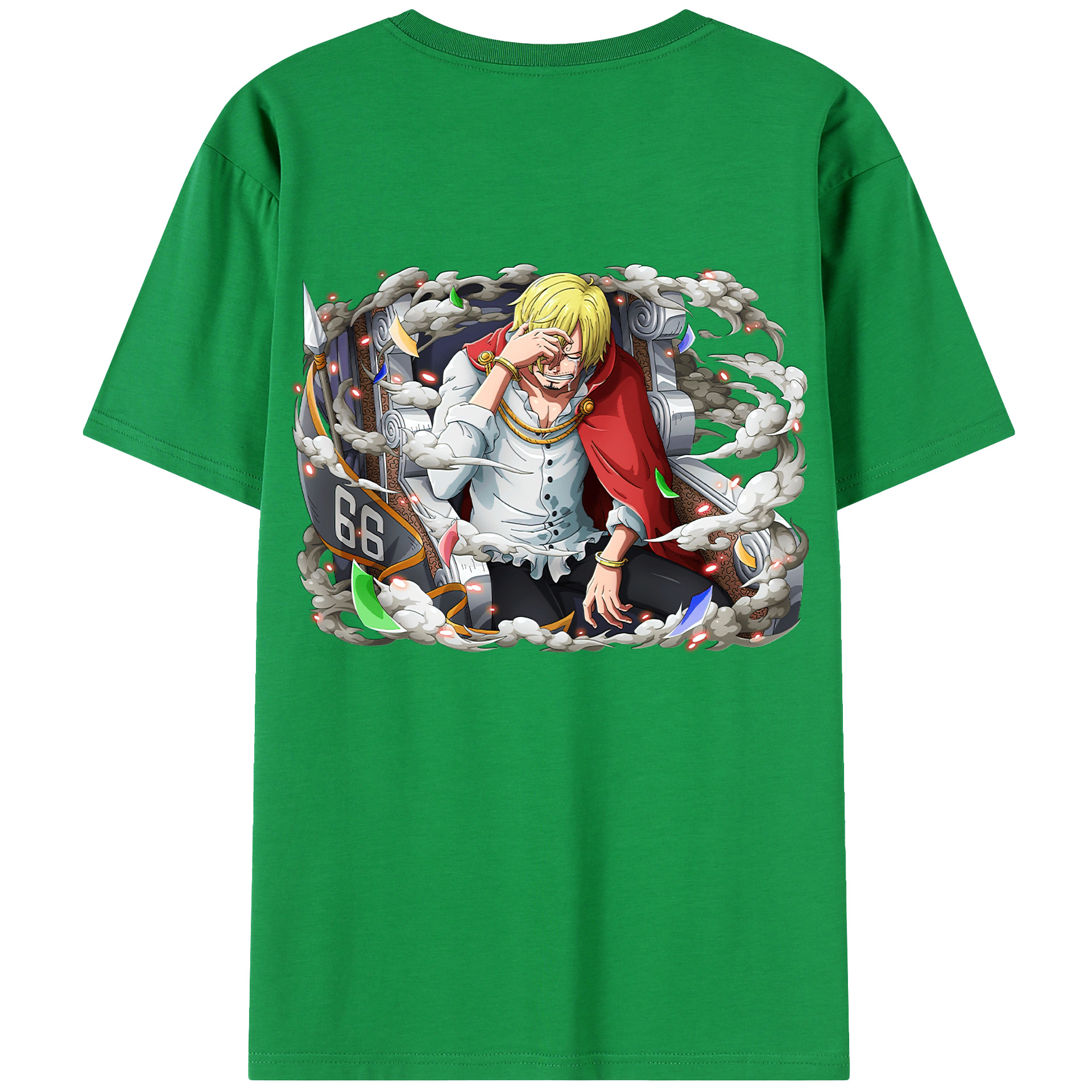 ワンピース サンジ ONE PIECE Sanji 綿100％半袖Tシャツ（背面プリント）