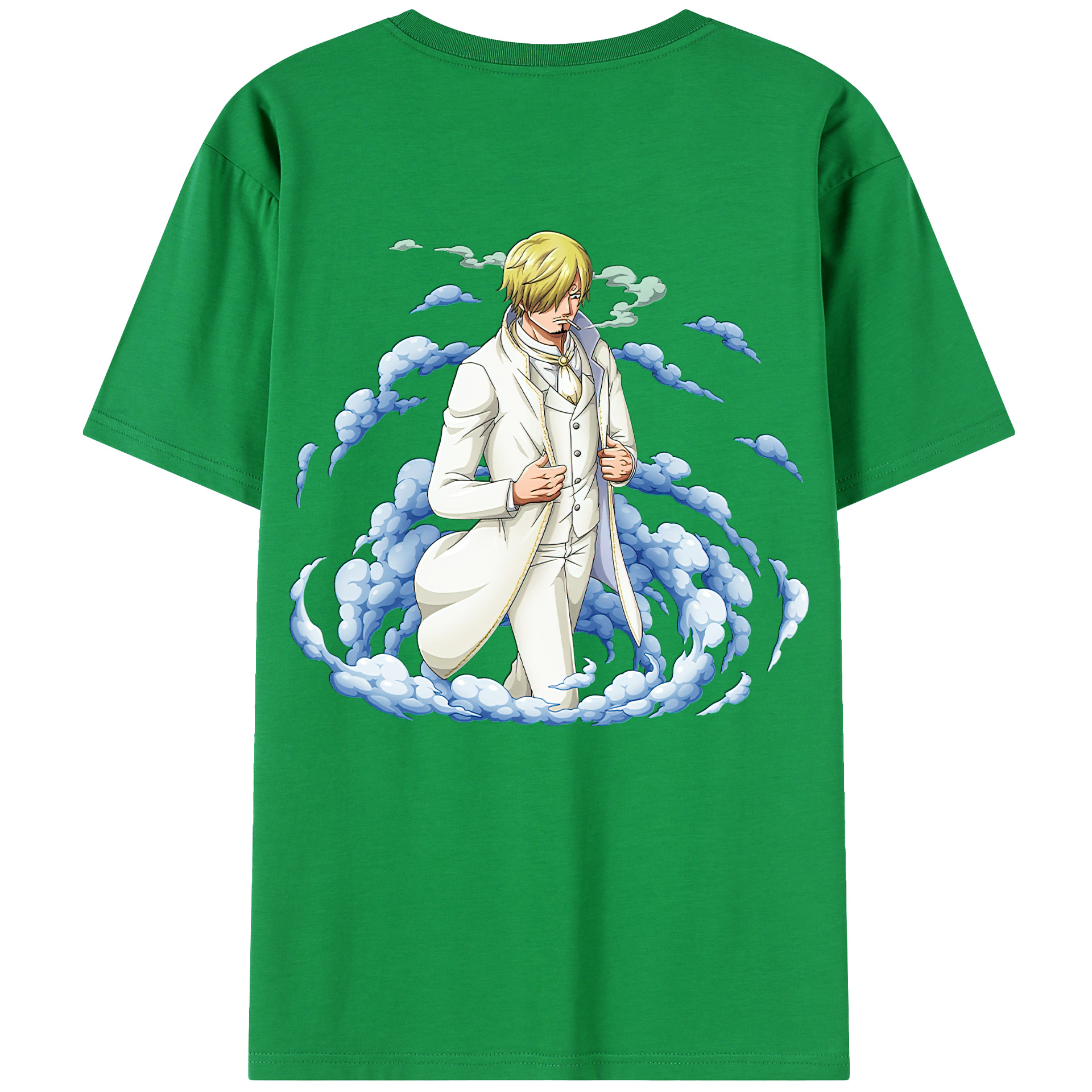 ワンピース サンジ ONE PIECE Sanji 綿100％半袖Tシャツ（背面プリント）