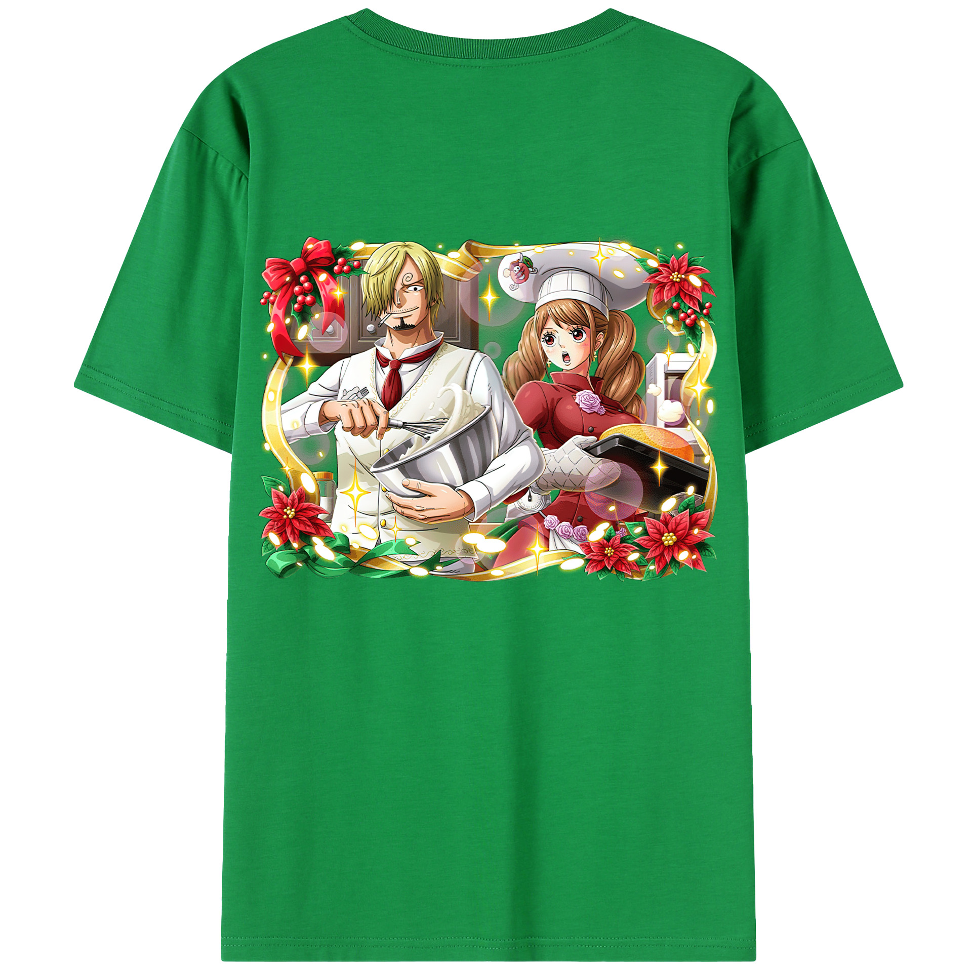 ワンピース サンジ ONE PIECE Sanji 綿100％半袖Tシャツ（背面プリント）