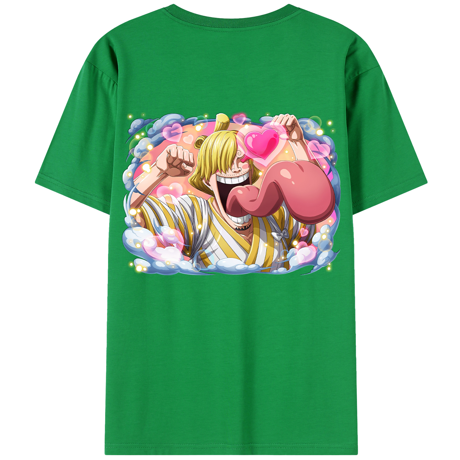 ワンピース サンジ ONE PIECE Sanji 綿100％半袖Tシャツ（背面プリント）
