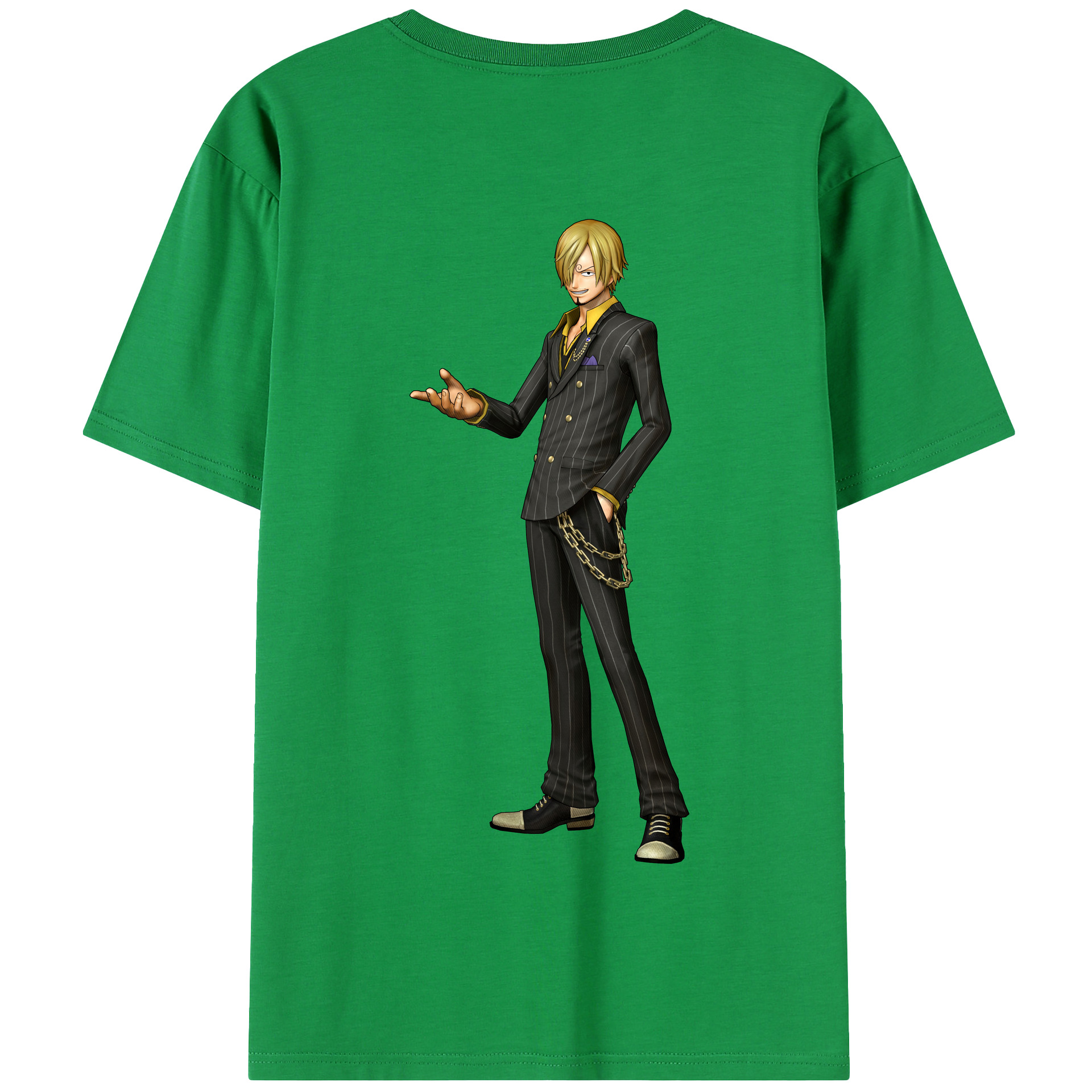 ワンピース サンジ ONE PIECE Sanji 綿100％半袖Tシャツ（背面プリント）