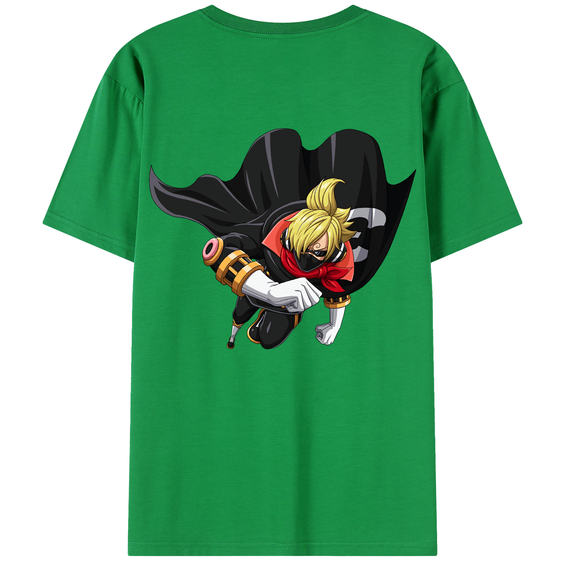 ワンピース サンジ ONE PIECE Sanji 綿100％半袖Tシャツ（背面プリント）