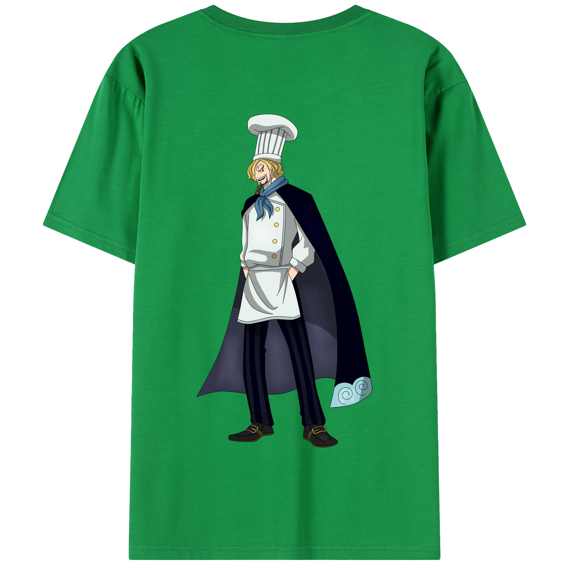 ワンピース サンジ ONE PIECE Sanji 綿100％半袖Tシャツ（背面プリント）