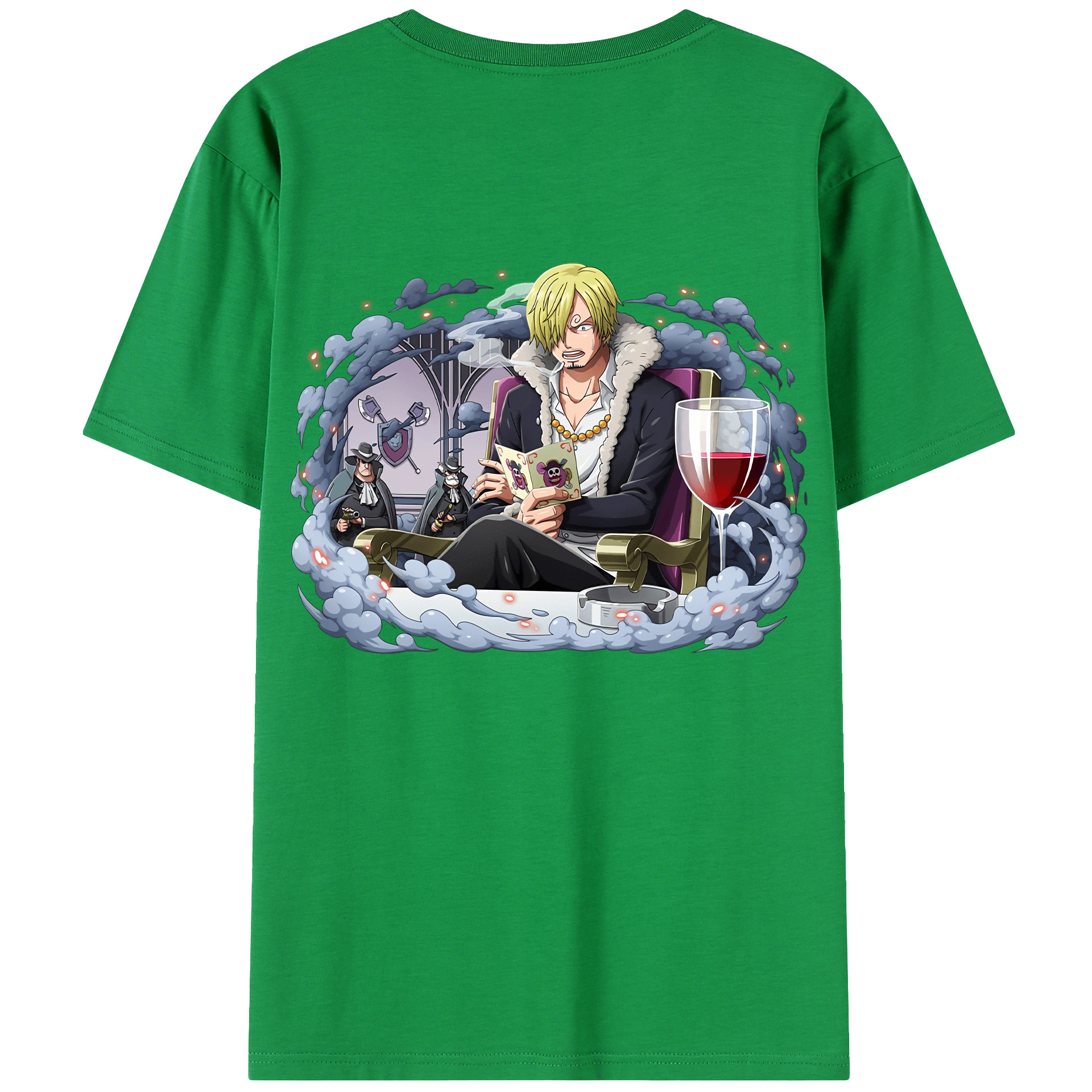 ワンピース サンジ ONE PIECE Sanji 綿100％半袖Tシャツ（背面プリント）