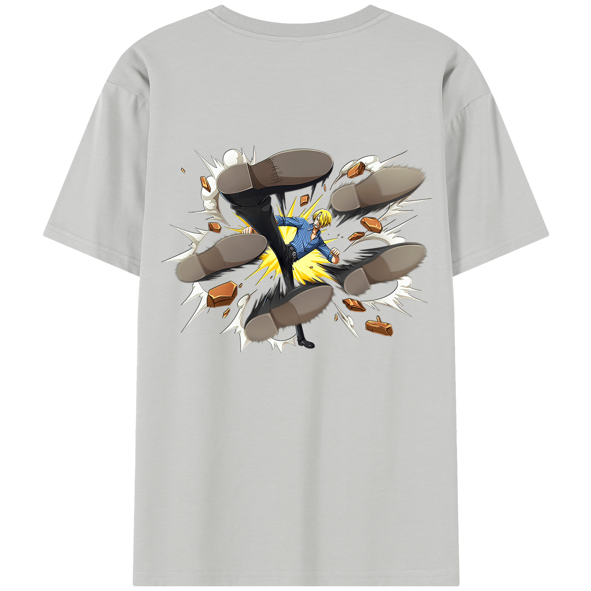 ワンピース サンジ ONE PIECE Sanji 綿100％半袖Tシャツ（背面プリント）