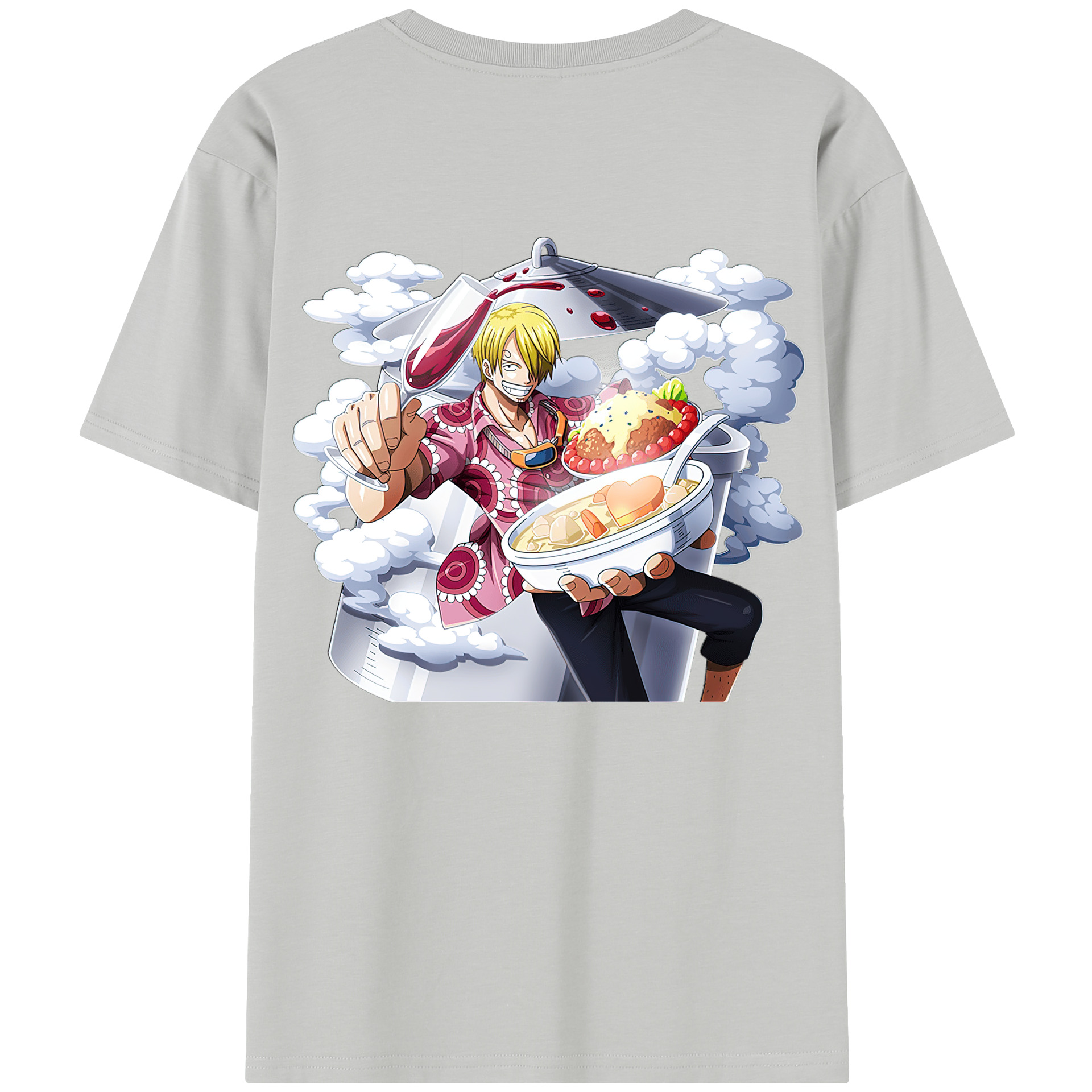 ワンピース サンジ ONE PIECE Sanji 綿100％半袖Tシャツ（背面プリント）