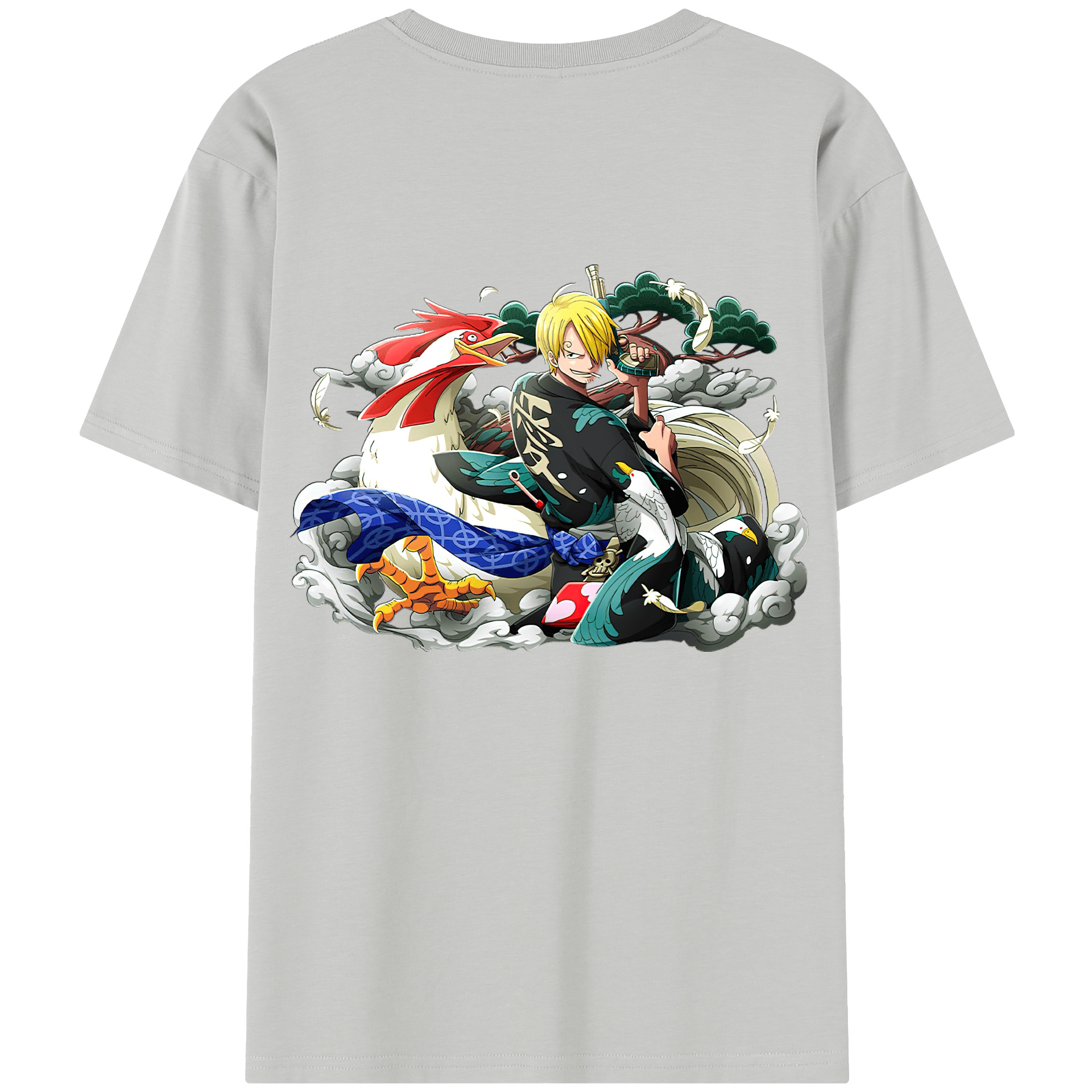 ワンピース サンジ ONE PIECE Sanji 綿100％半袖Tシャツ（背面プリント）